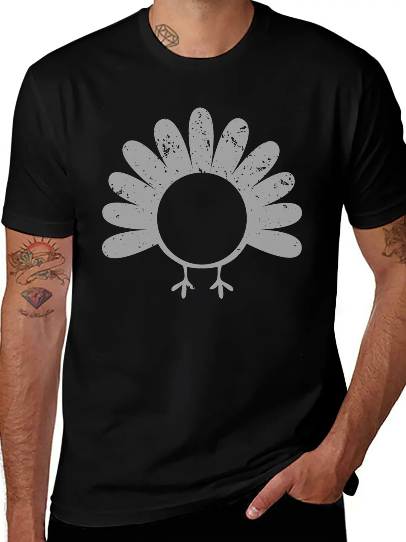 GRUNGE TURKEY Casual Graphic T-Shirt – Simple And Comfortable Daily Wear