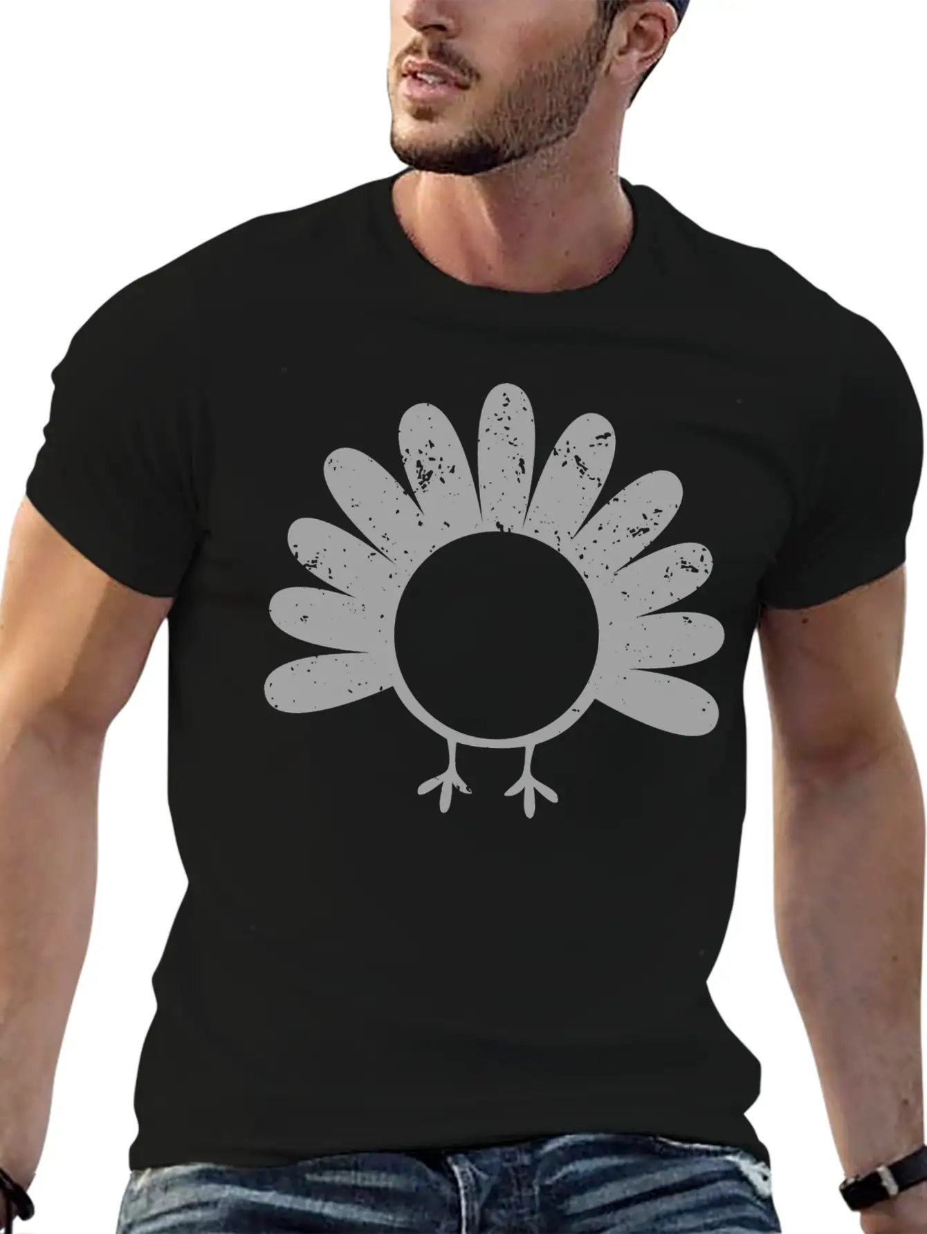 GRUNGE TURKEY Casual Graphic T-Shirt – Simple And Comfortable Daily Wear