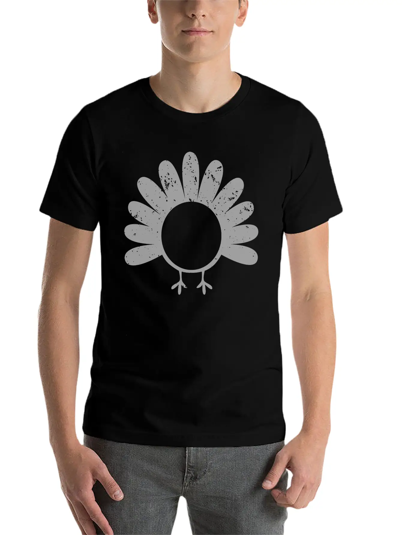 GRUNGE TURKEY Casual Graphic T-Shirt – Simple And Comfortable Daily Wear