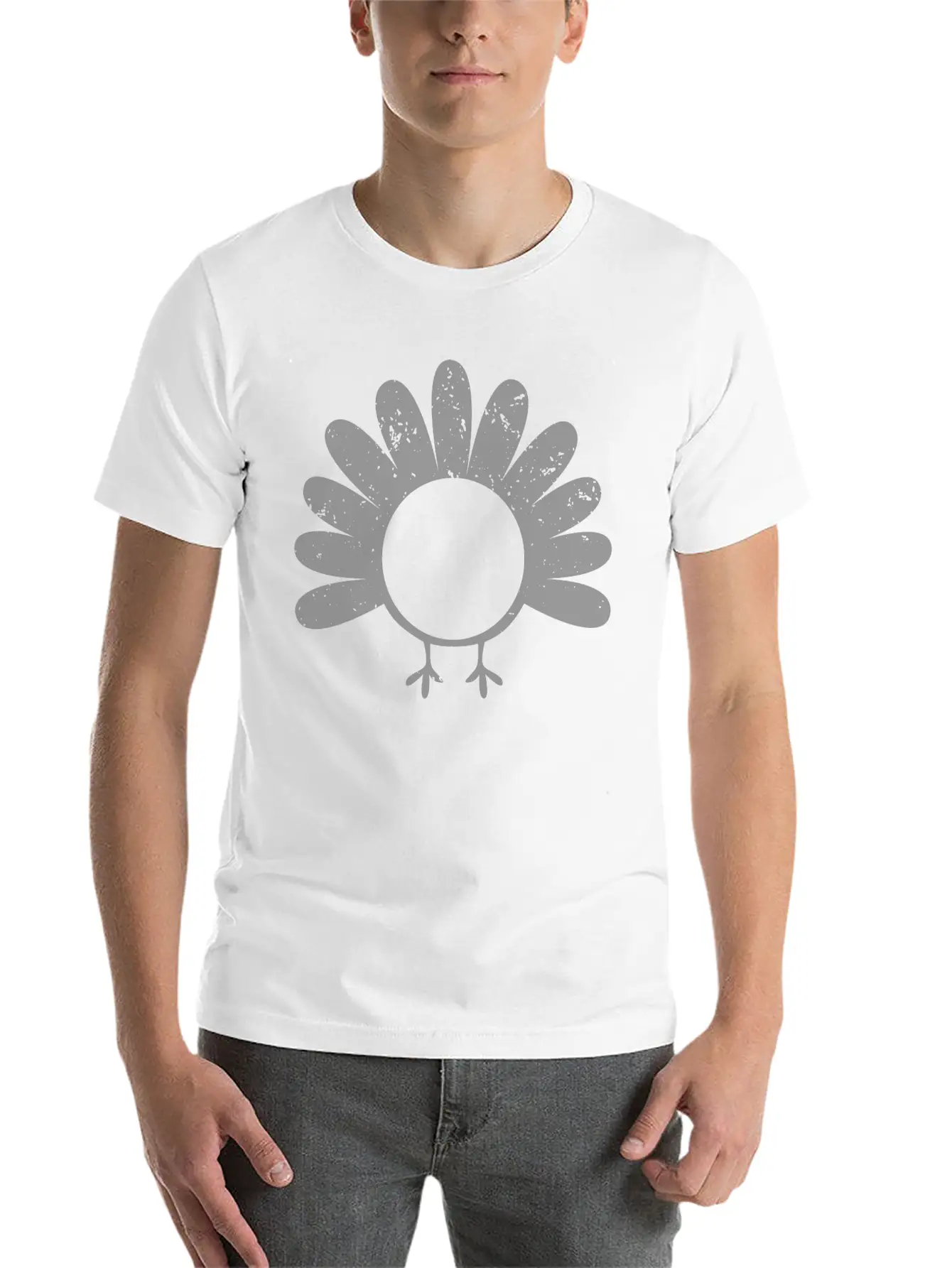 GRUNGE TURKEY Casual Graphic T-Shirt – Simple And Comfortable Daily Wear