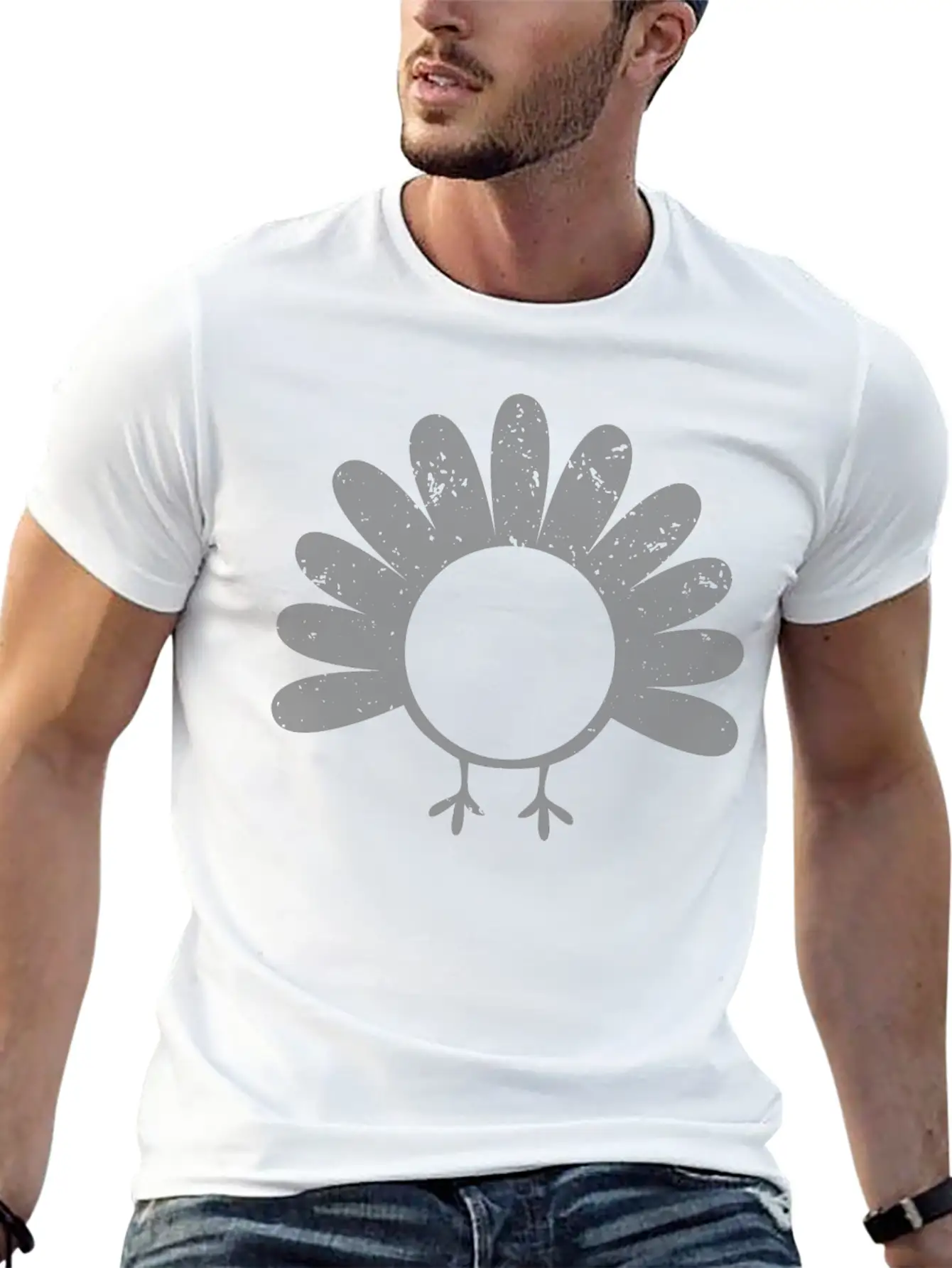 GRUNGE TURKEY Casual Graphic T-Shirt – Simple And Comfortable Daily Wear