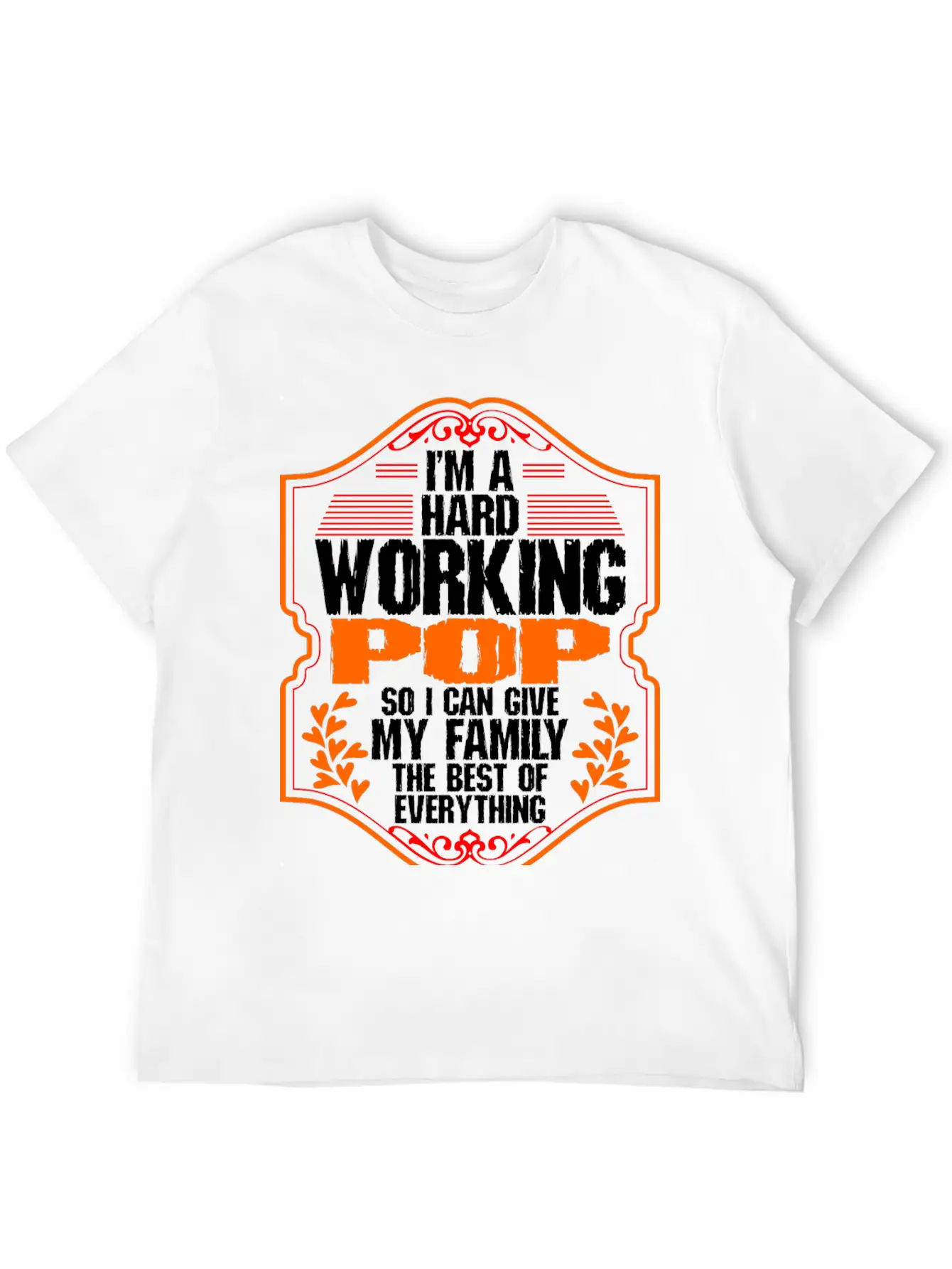 Hard Working Pop Tshirt Essential Unisex Summer Tee – Soft Cotton Casual Fit