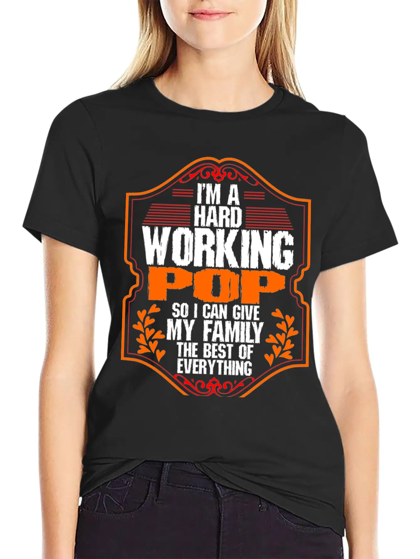 Hard Working Pop Tshirt Essential Unisex Summer Tee – Soft Cotton Casual Fit