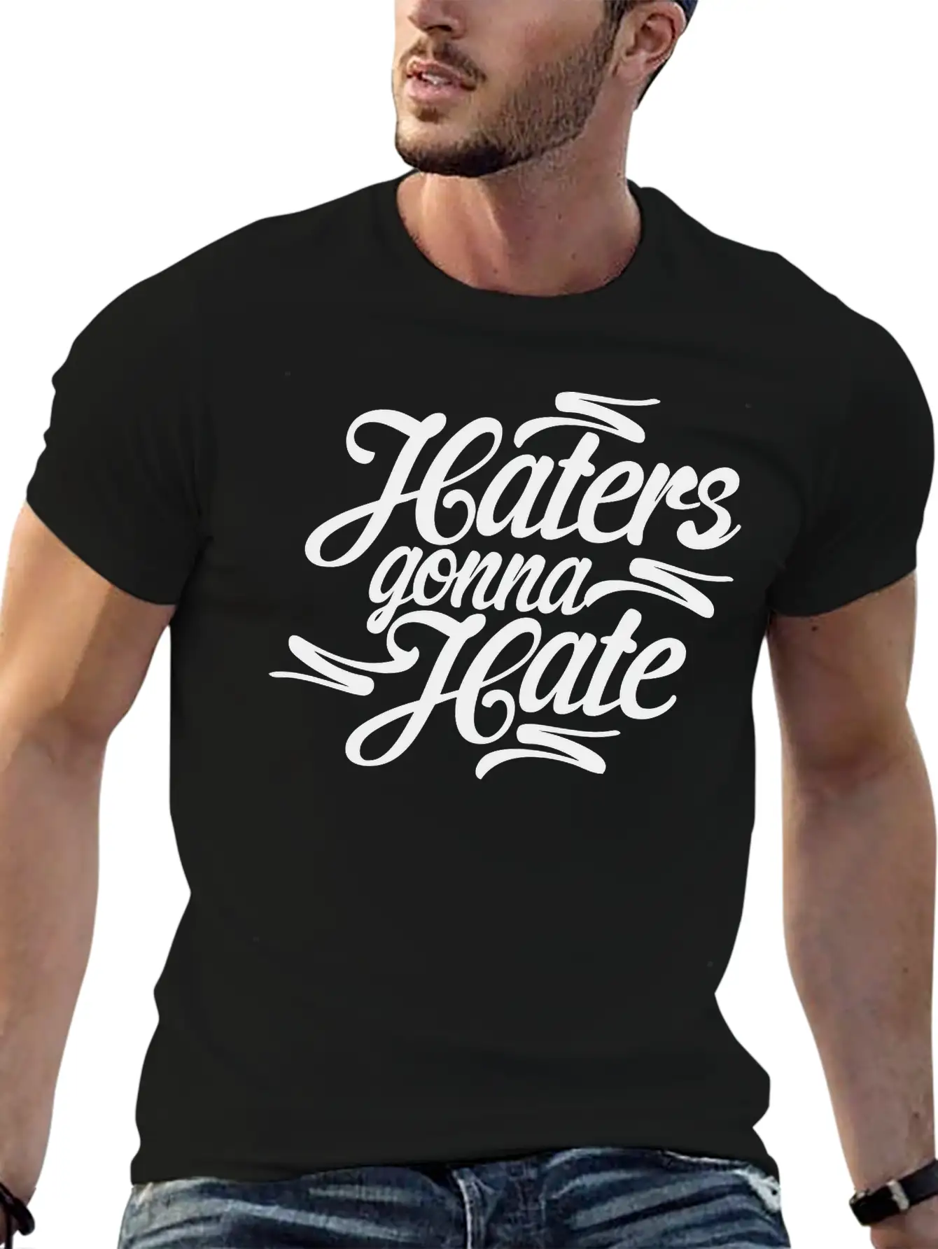 Haters Gonna Hate Casual Graphic T-Shirt – Simple And Comfortable Daily Wear