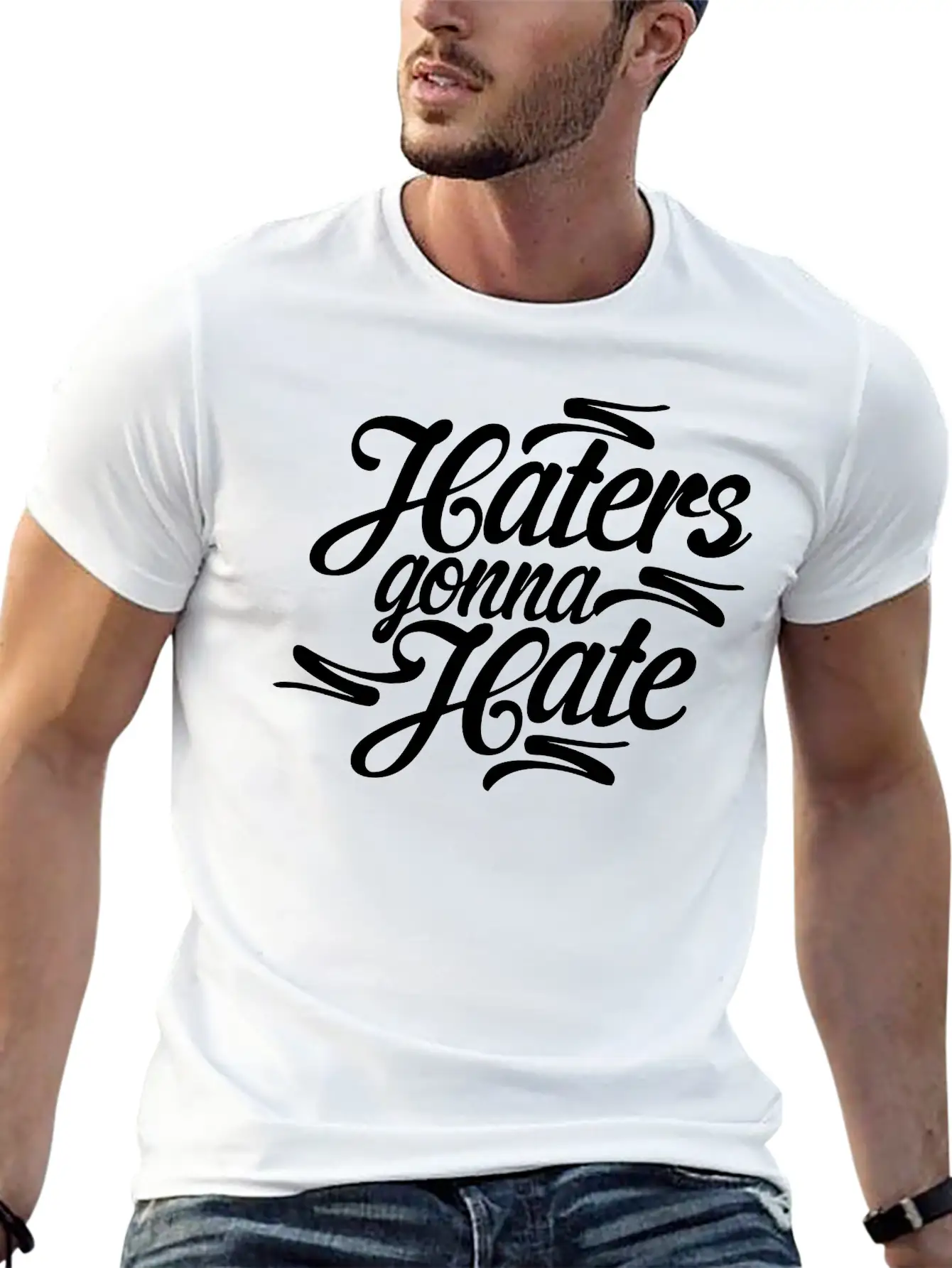 Haters Gonna Hate Casual Graphic T-Shirt – Simple And Comfortable Daily Wear