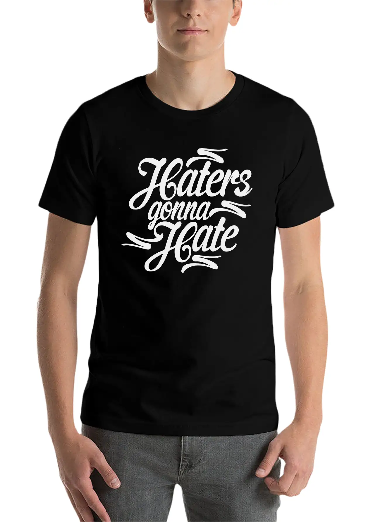 Haters Gonna Hate Casual Graphic T-Shirt – Simple And Comfortable Daily Wear