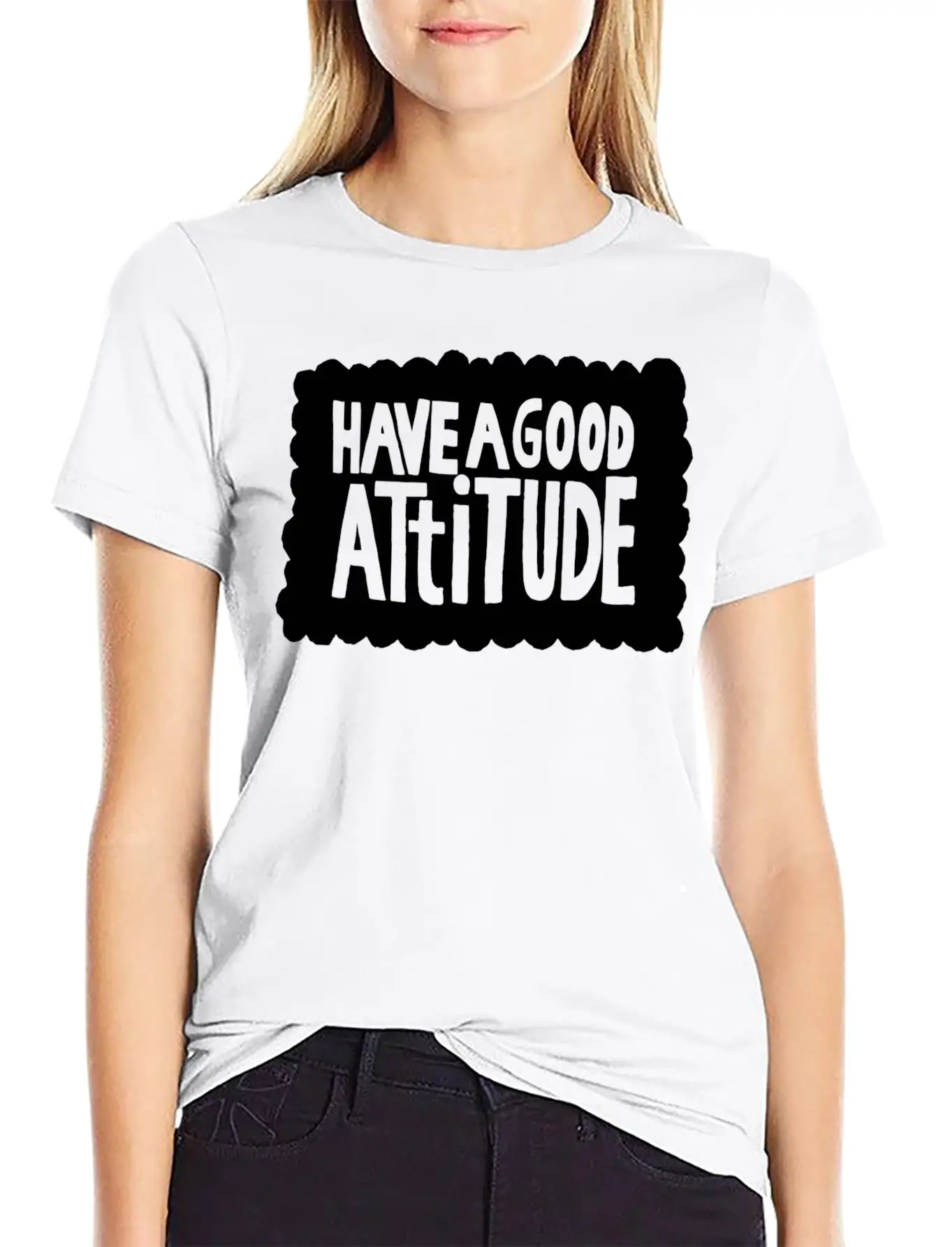 Have A Good Attitude Casual Graphic T-Shirt – Simple And Comfortable Daily Wear