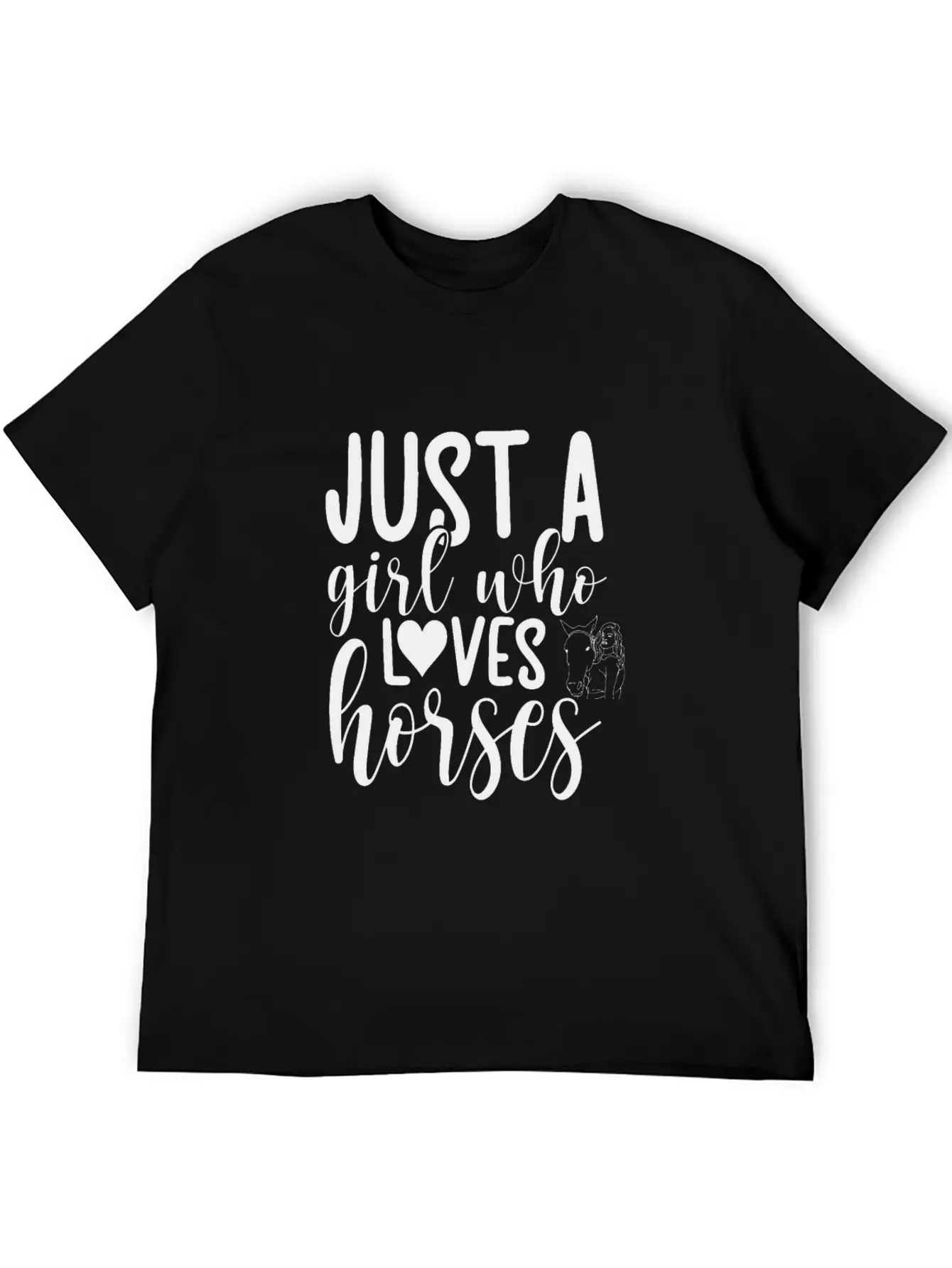 Horse, Horses Lover Design, Quote Sayings Essential Unisex Summer Tee – Soft Cotton Casual Fit