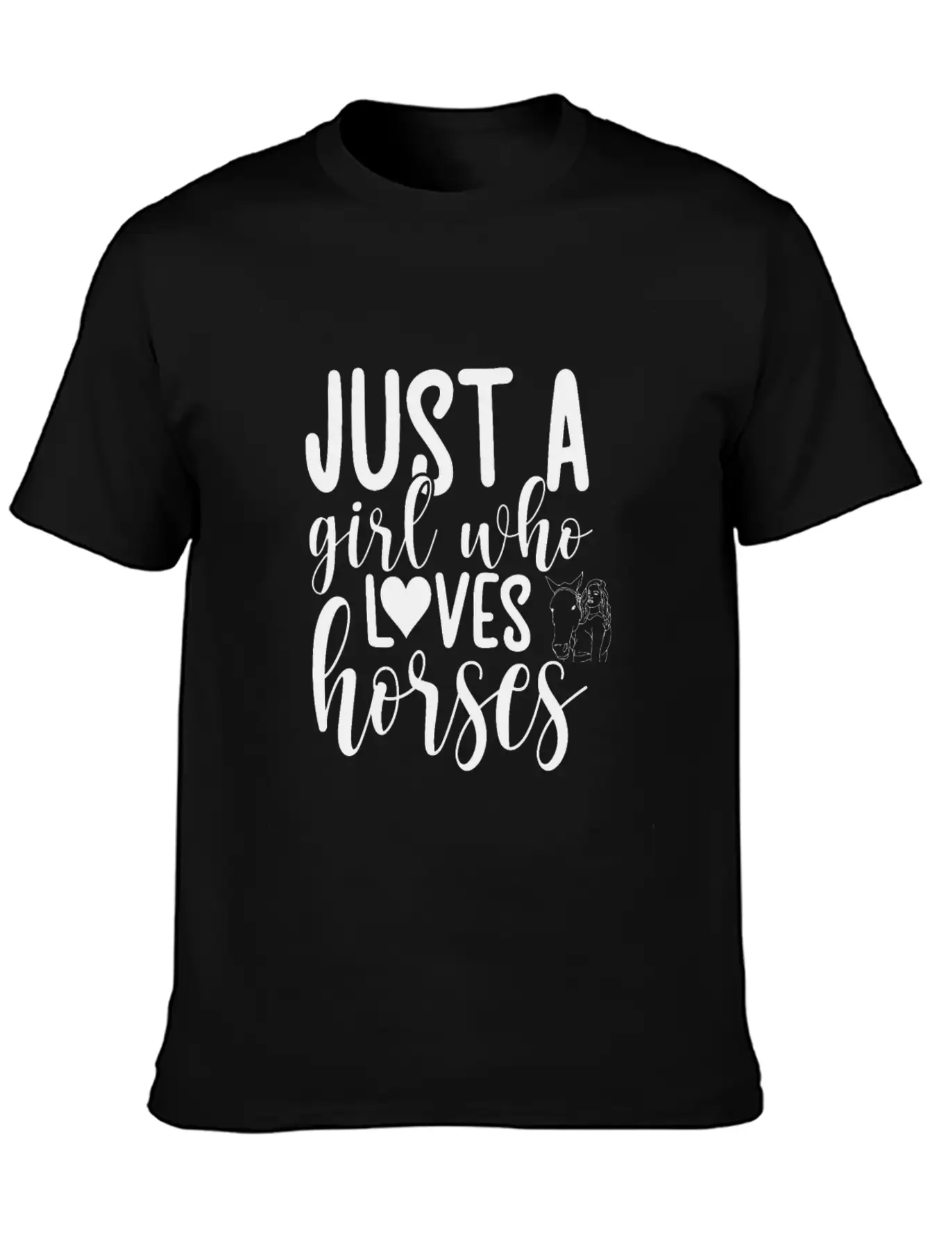 Horse, Horses Lover Design, Quote Sayings Essential Unisex Summer Tee – Soft Cotton Casual Fit