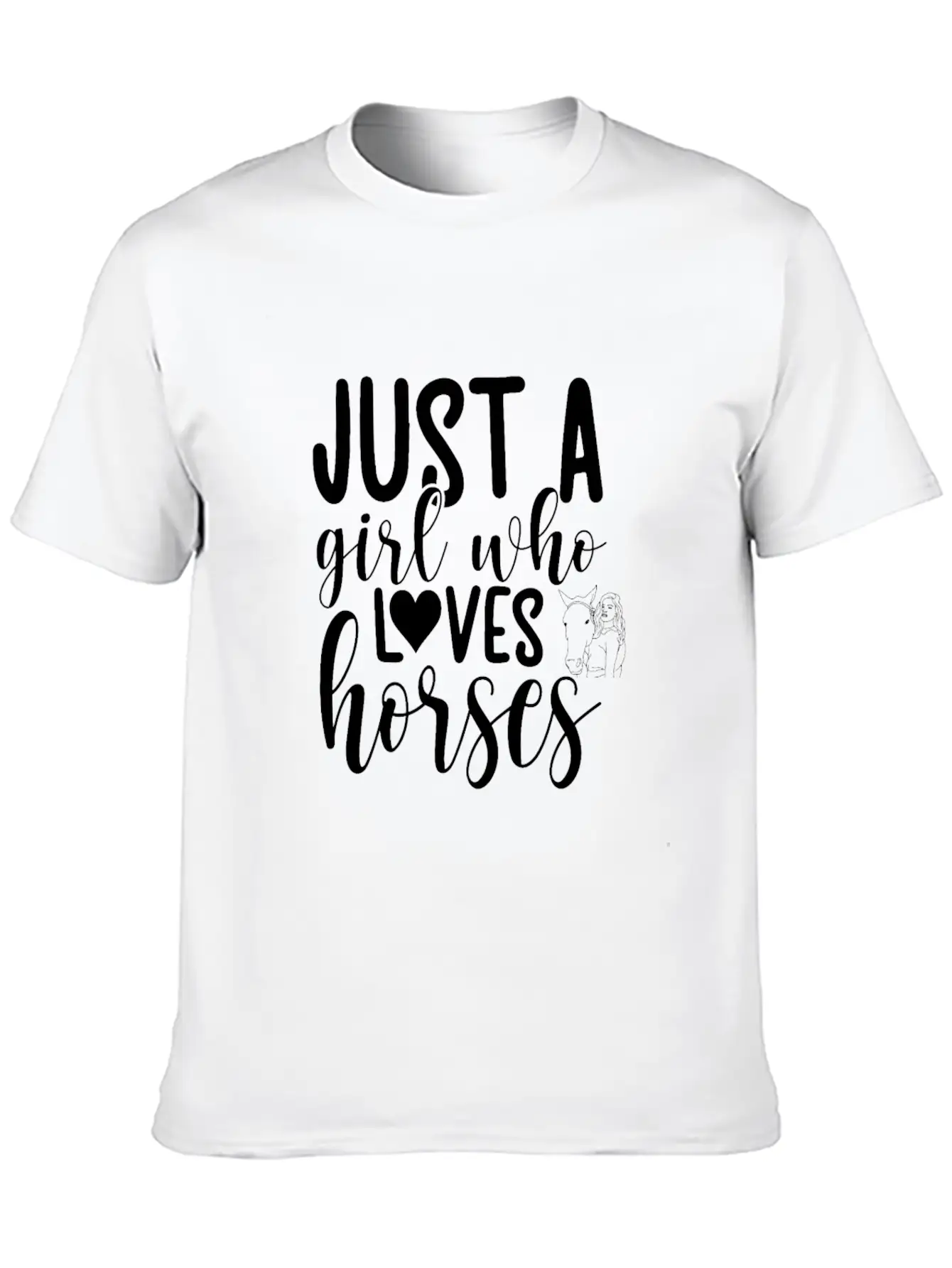 Horse, Horses Lover Design, Quote Sayings Essential Unisex Summer Tee – Soft Cotton Casual Fit