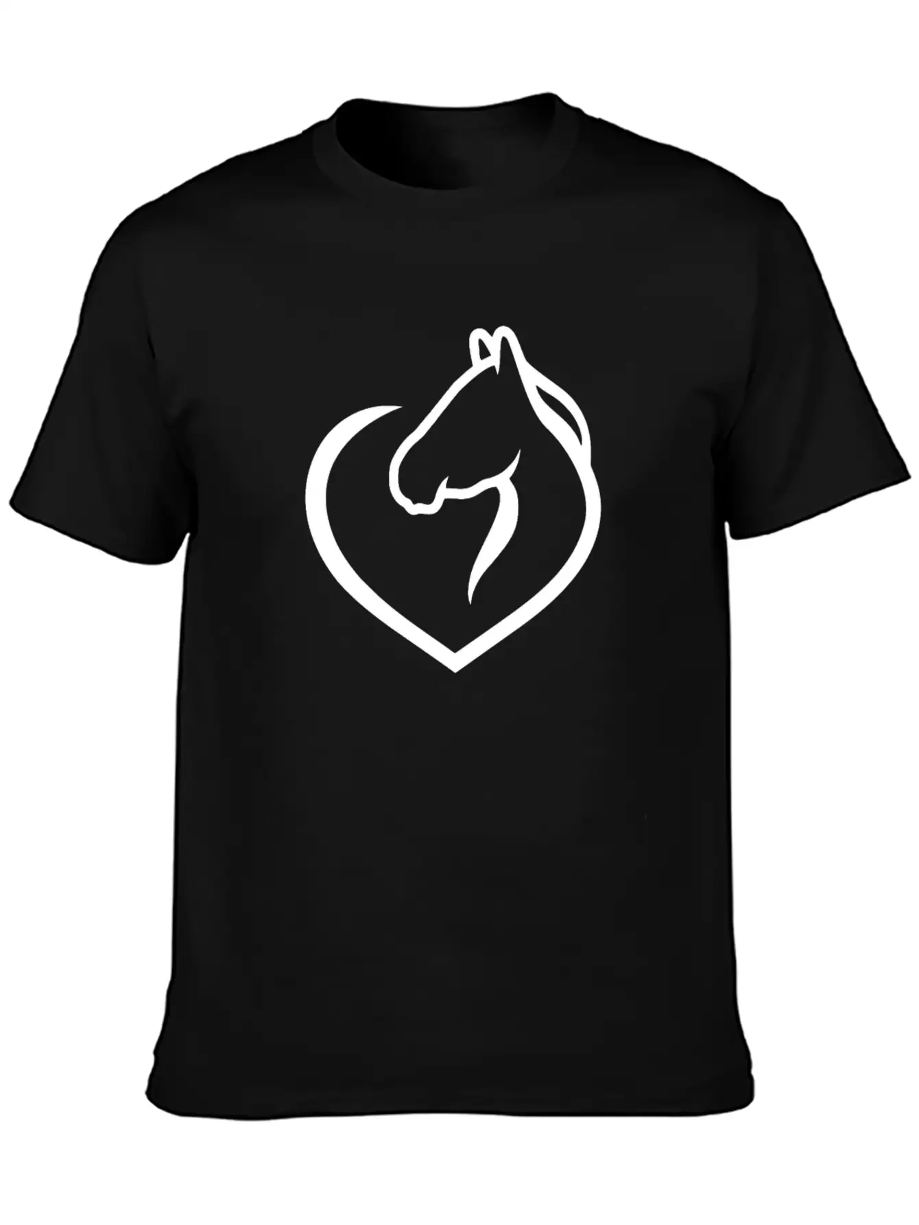 Horse Lover Tshirt Simple Everyday Graphic Tee – Lightweight Summer Wear