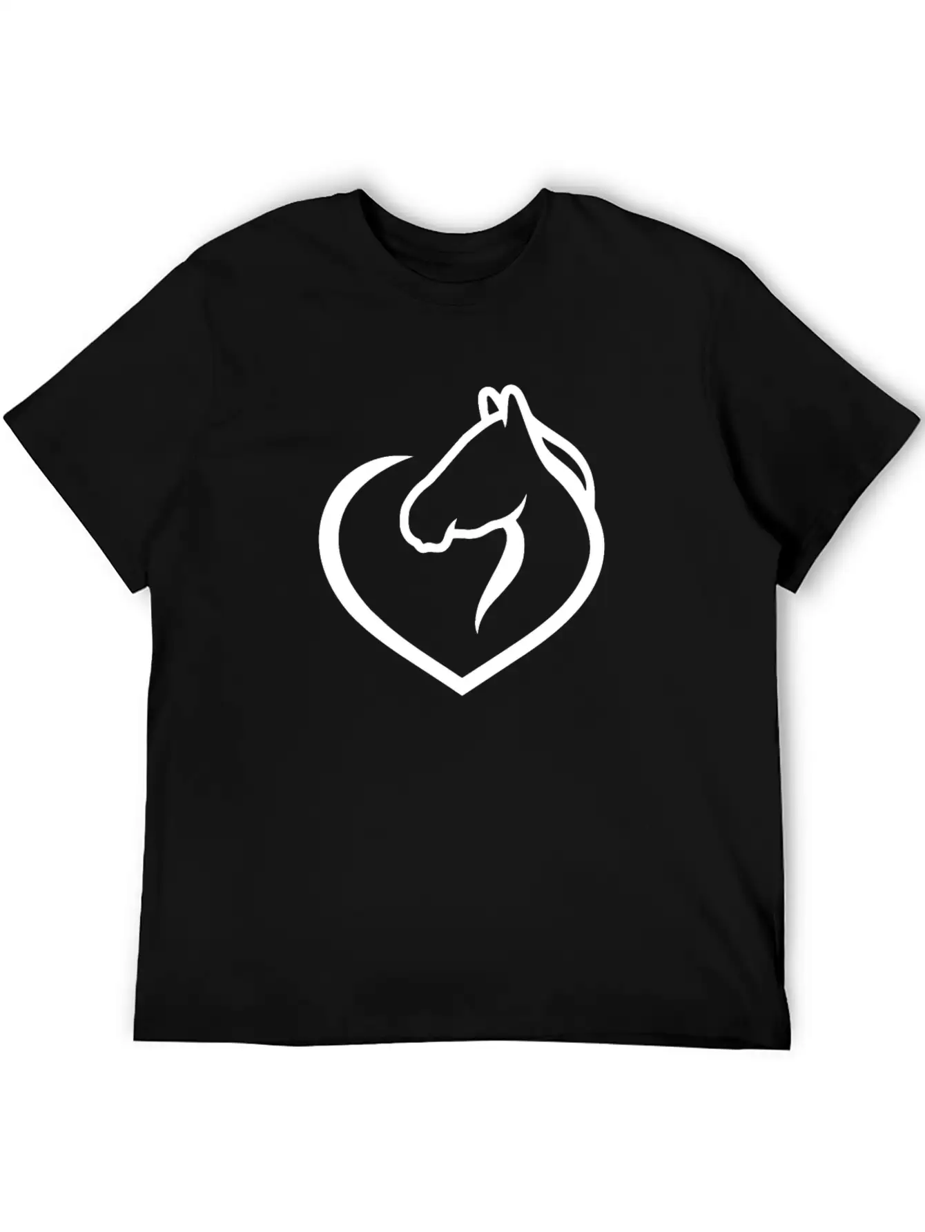 Horse Lover Tshirt Simple Everyday Graphic Tee – Lightweight Summer Wear