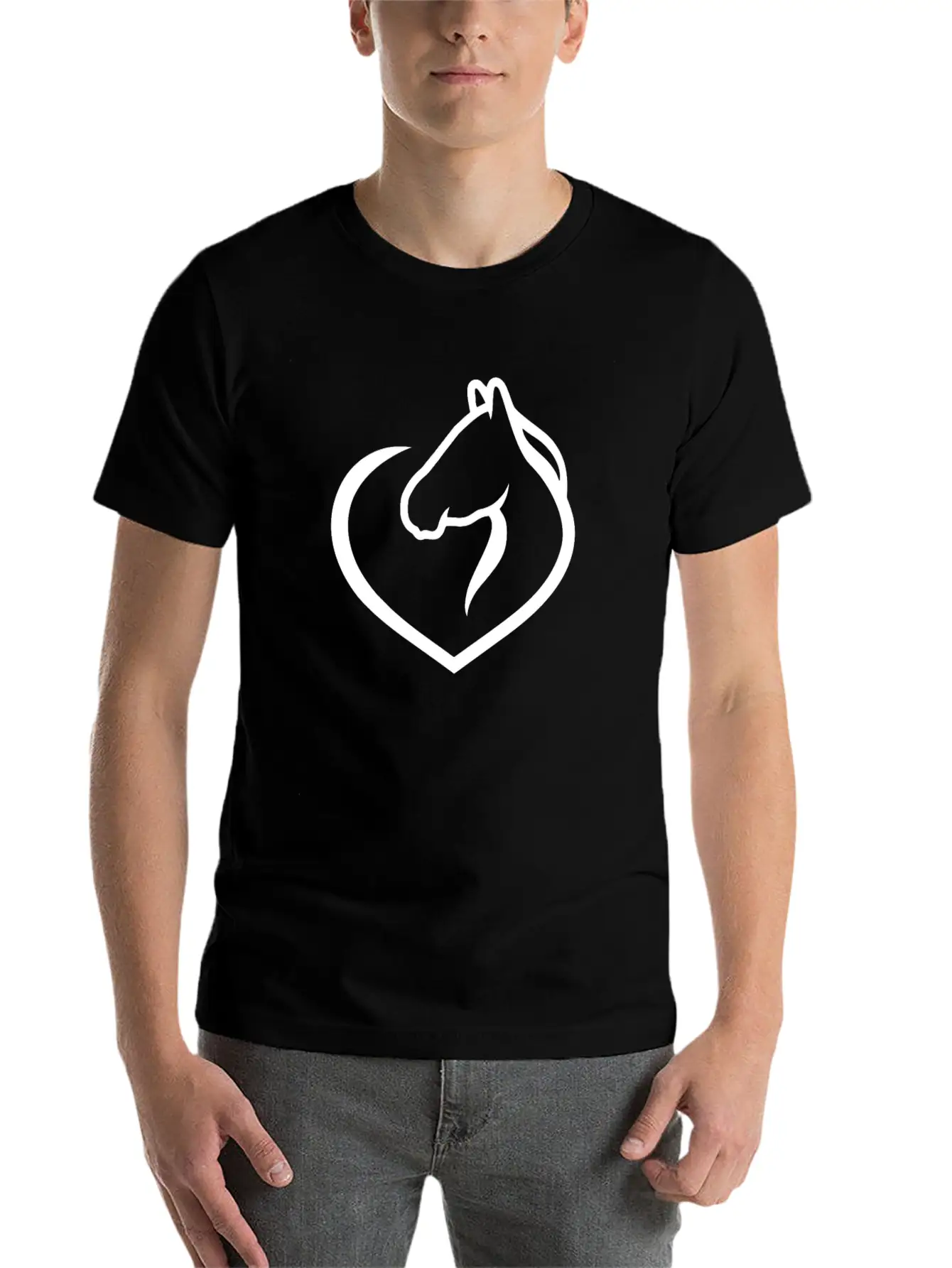 Horse Lover Tshirt Simple Everyday Graphic Tee – Lightweight Summer Wear