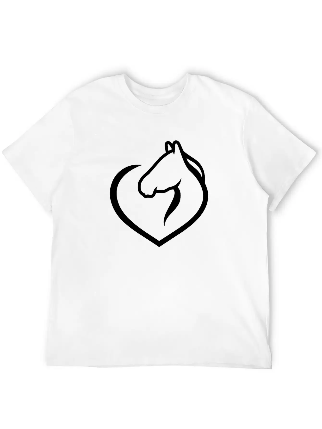 Horse Lover Tshirt Simple Everyday Graphic Tee – Lightweight Summer Wear