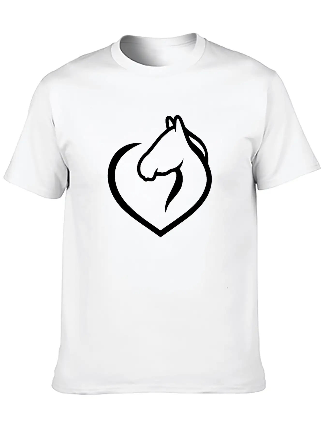 Horse Lover Tshirt Simple Everyday Graphic Tee – Lightweight Summer Wear