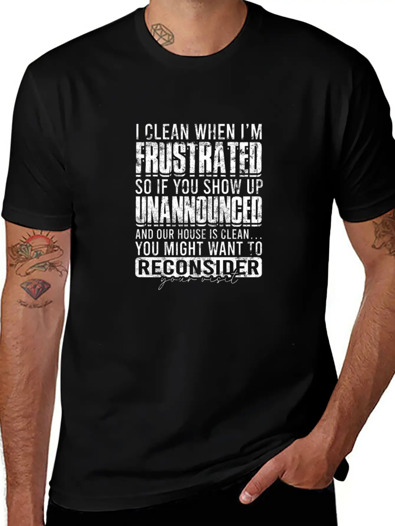 I Clean When I'm Frustrated So If You Show Up Classic Cotton Tee – Unisex Comfort For Any Season