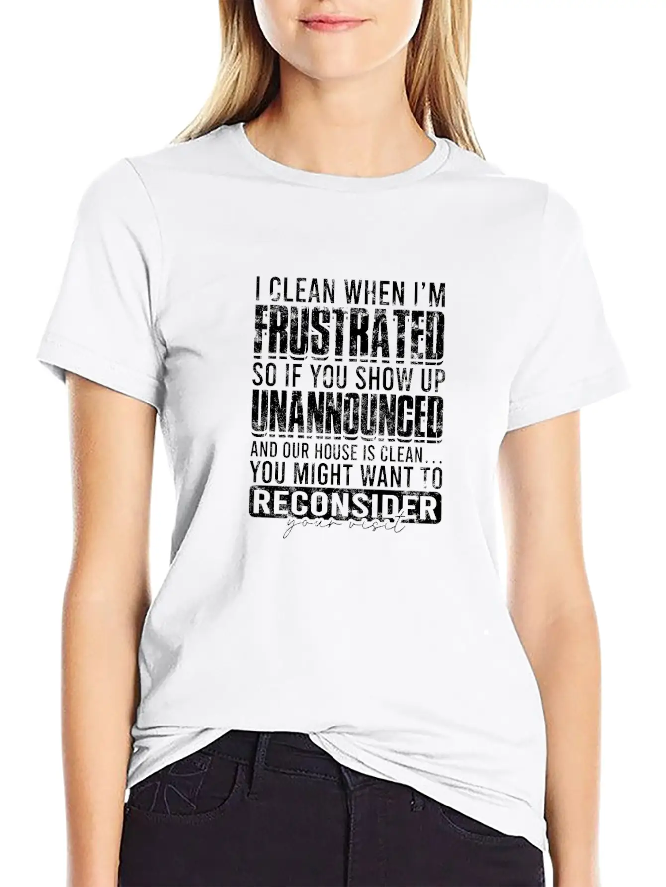 I Clean When I'm Frustrated So If You Show Up Classic Cotton Tee – Unisex Comfort For Any Season
