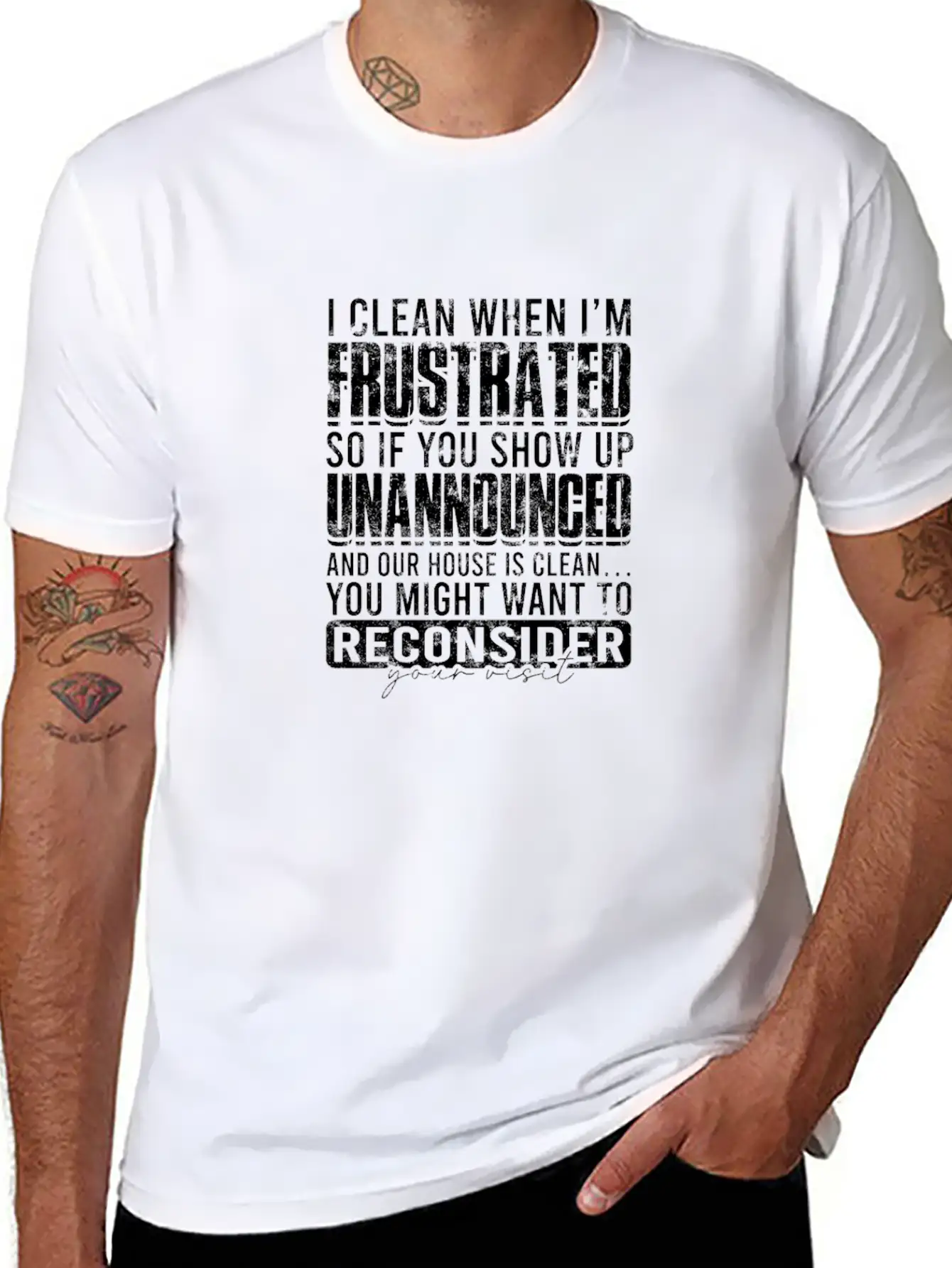 I Clean When I'm Frustrated So If You Show Up Classic Cotton Tee – Unisex Comfort For Any Season