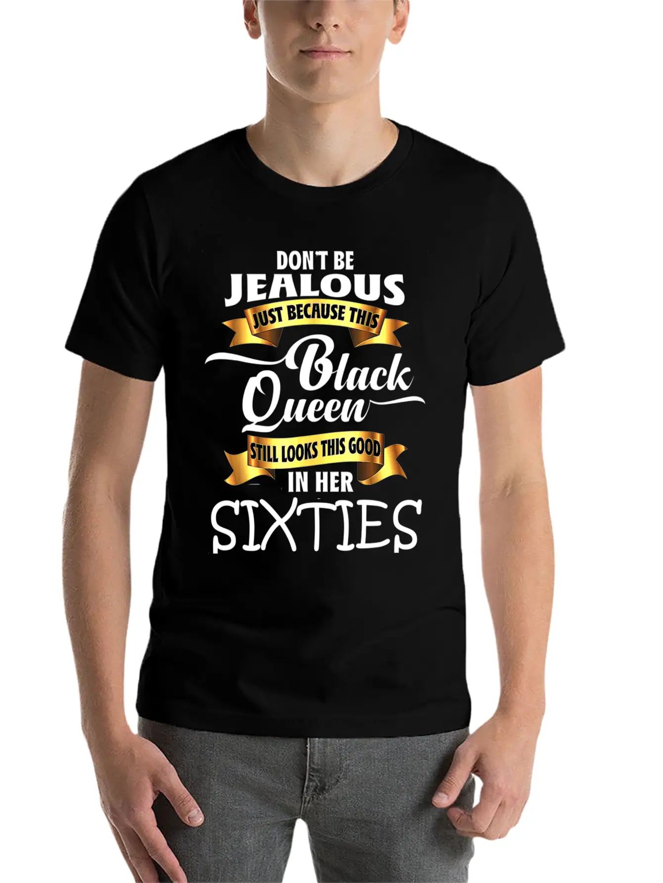Jealous Queen Sixties Black History Gift Political Casual Graphic T-Shirt – Simple And Comfortable Daily Wear