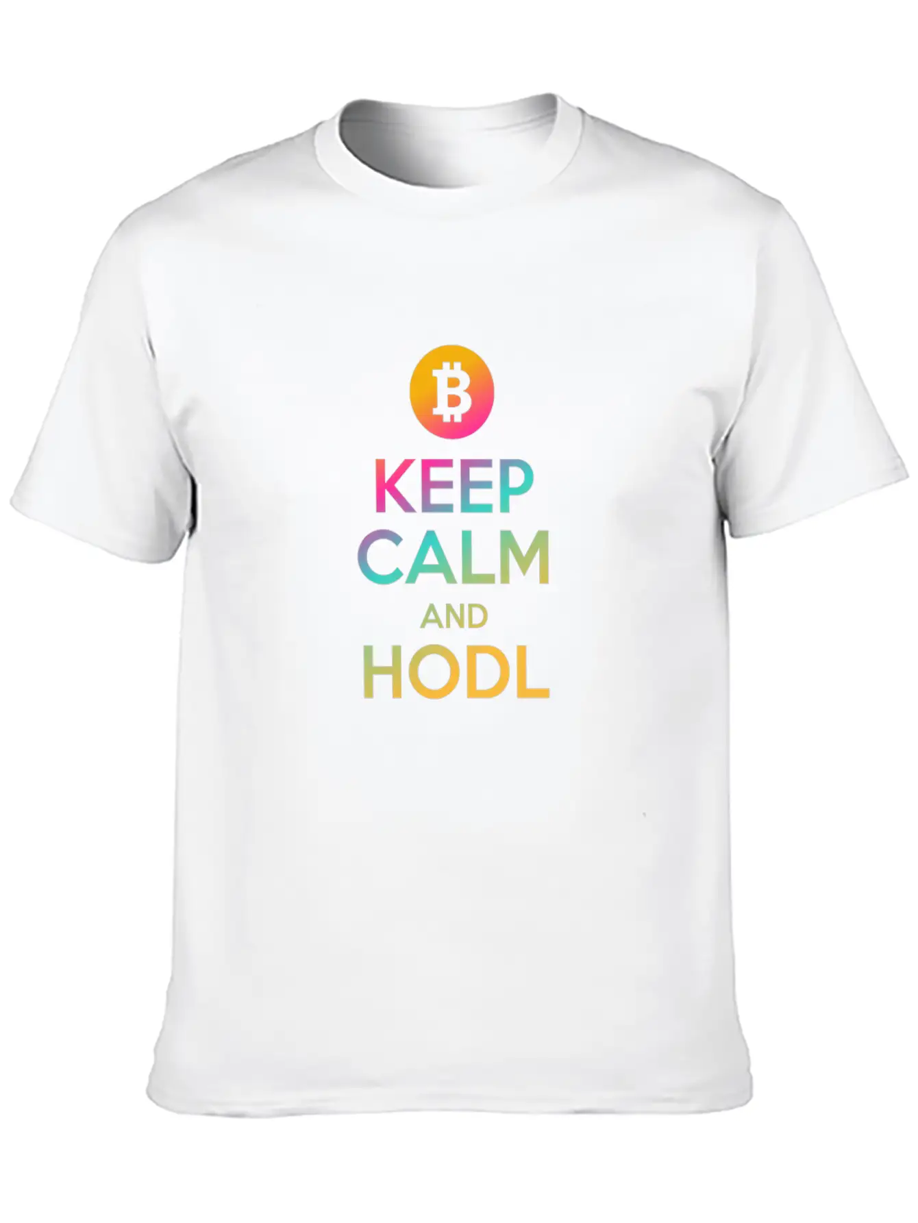 Keep Calm And HODL - Bitcoin, Cryptos, Hodlers Classic Cotton Tee – Unisex Comfort For Any Season