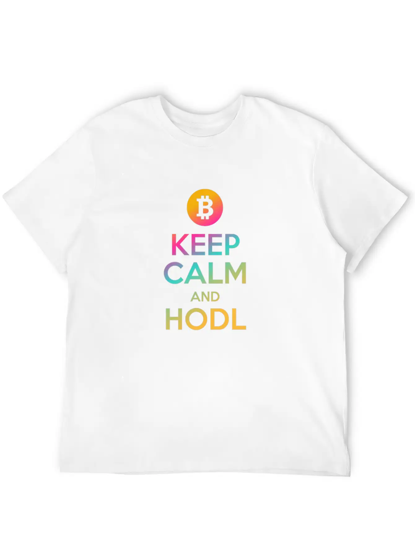 Keep Calm And HODL - Bitcoin, Cryptos, Hodlers Classic Cotton Tee – Unisex Comfort For Any Season