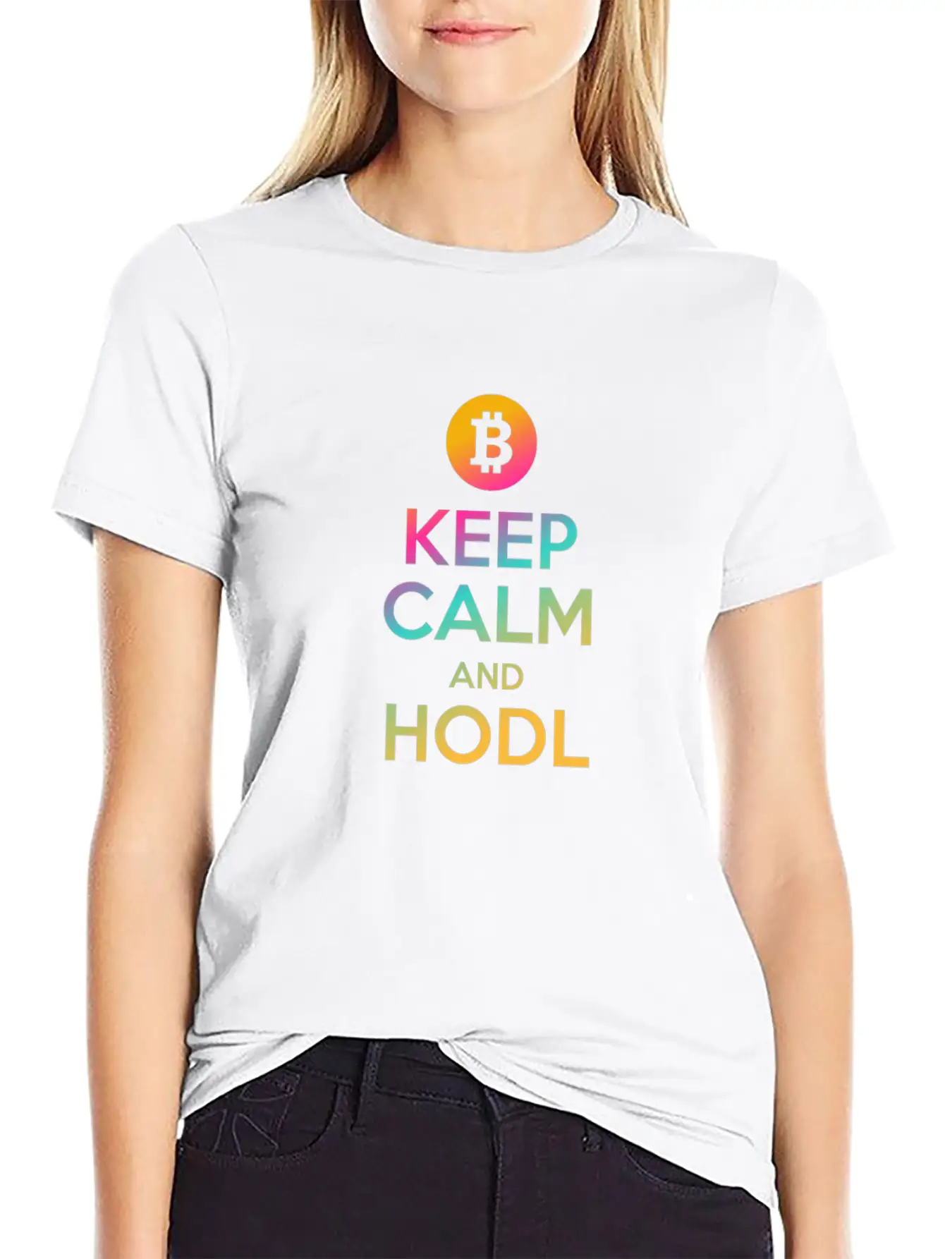 Keep Calm And HODL - Bitcoin, Cryptos, Hodlers Classic Cotton Tee – Unisex Comfort For Any Season