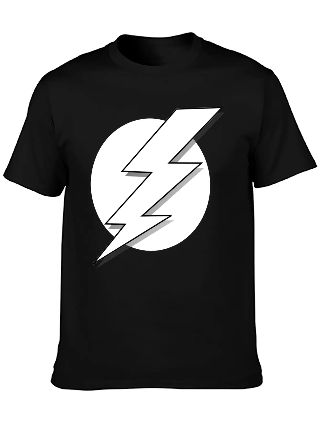 Lightning Bolt T-Shirt Casual Graphic T-Shirt – Simple And Comfortable Daily Wear