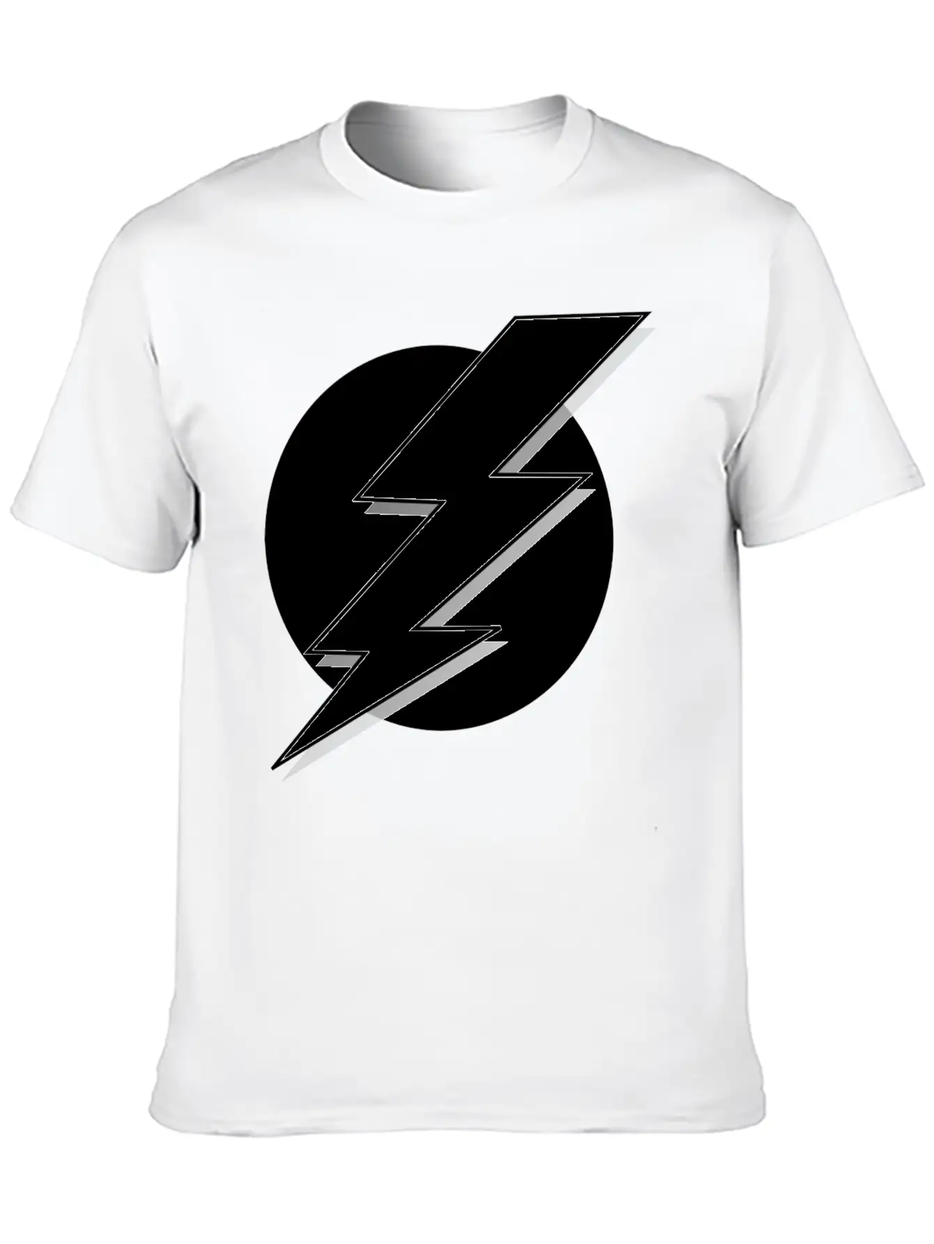 Lightning Bolt T-Shirt Casual Graphic T-Shirt – Simple And Comfortable Daily Wear