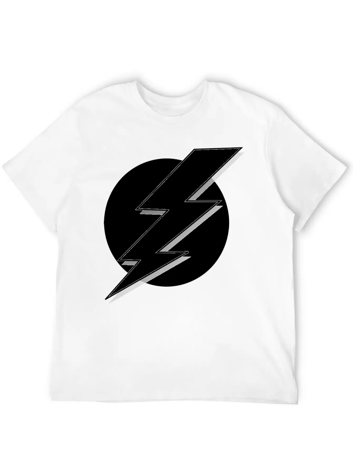 Lightning Bolt T-Shirt Casual Graphic T-Shirt – Simple And Comfortable Daily Wear