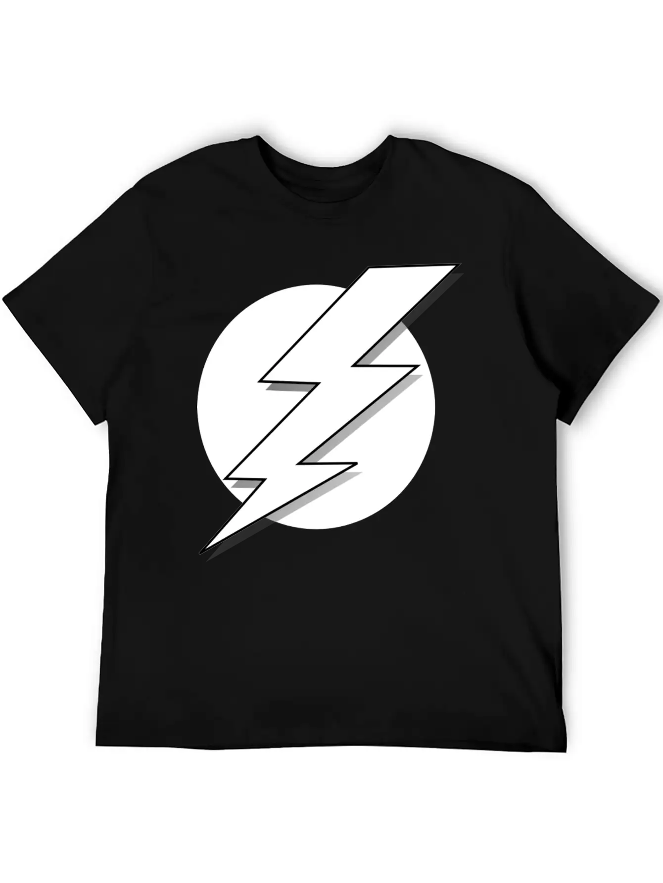 Lightning Bolt T-Shirt Casual Graphic T-Shirt – Simple And Comfortable Daily Wear