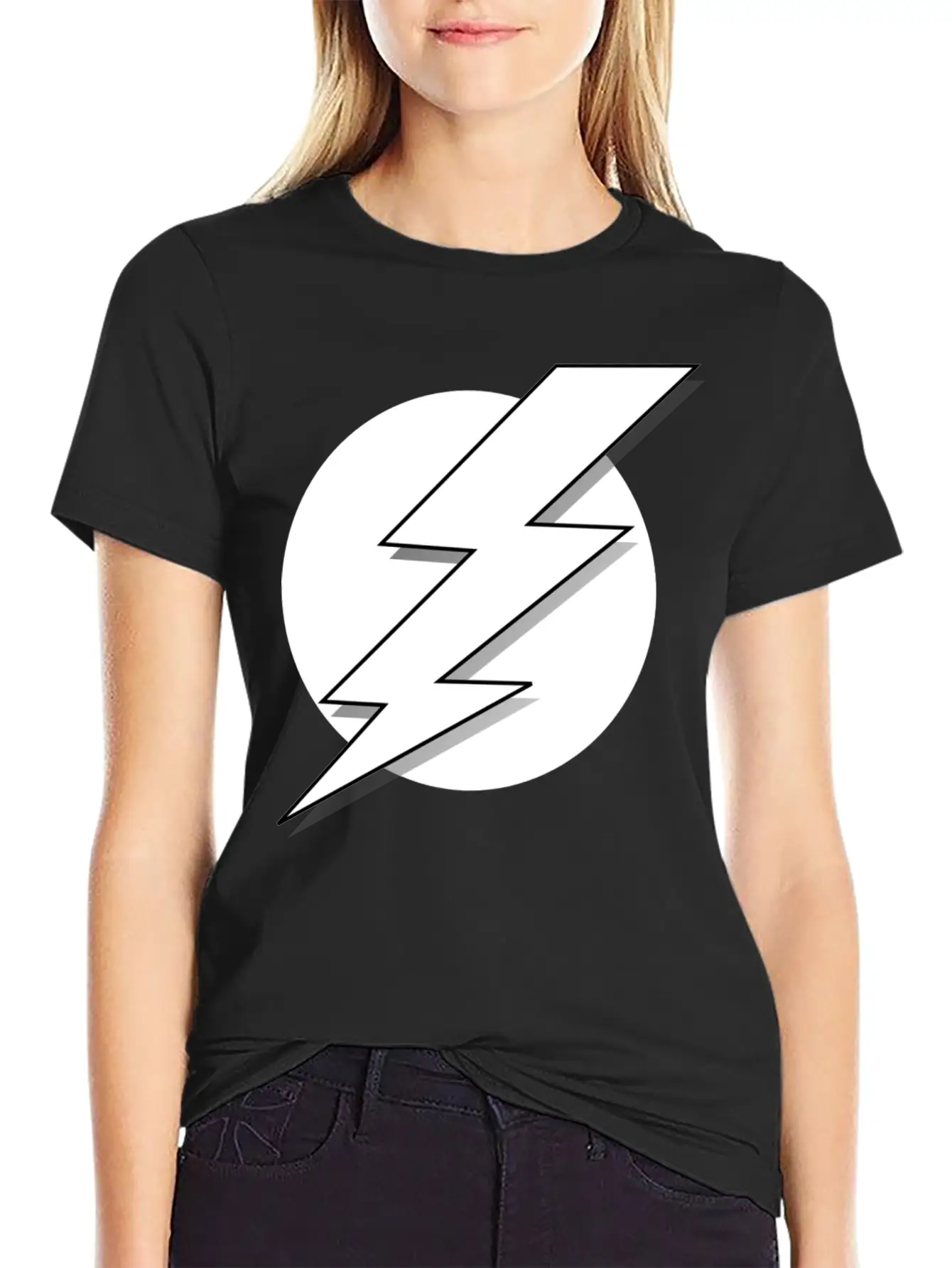 Lightning Bolt T-Shirt Casual Graphic T-Shirt – Simple And Comfortable Daily Wear