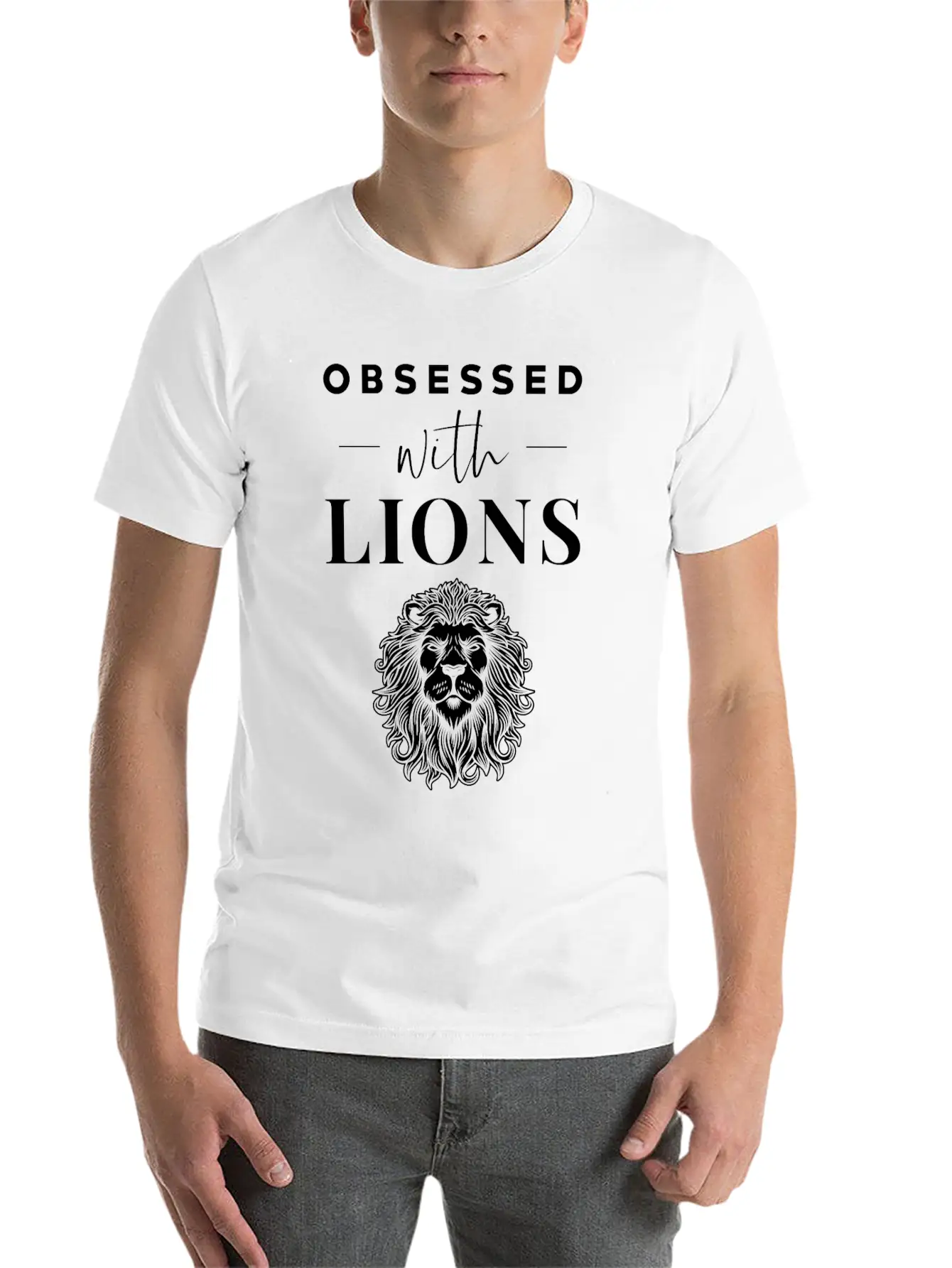 Lion Casual Graphic T-Shirt – Simple And Comfortable Daily Wear