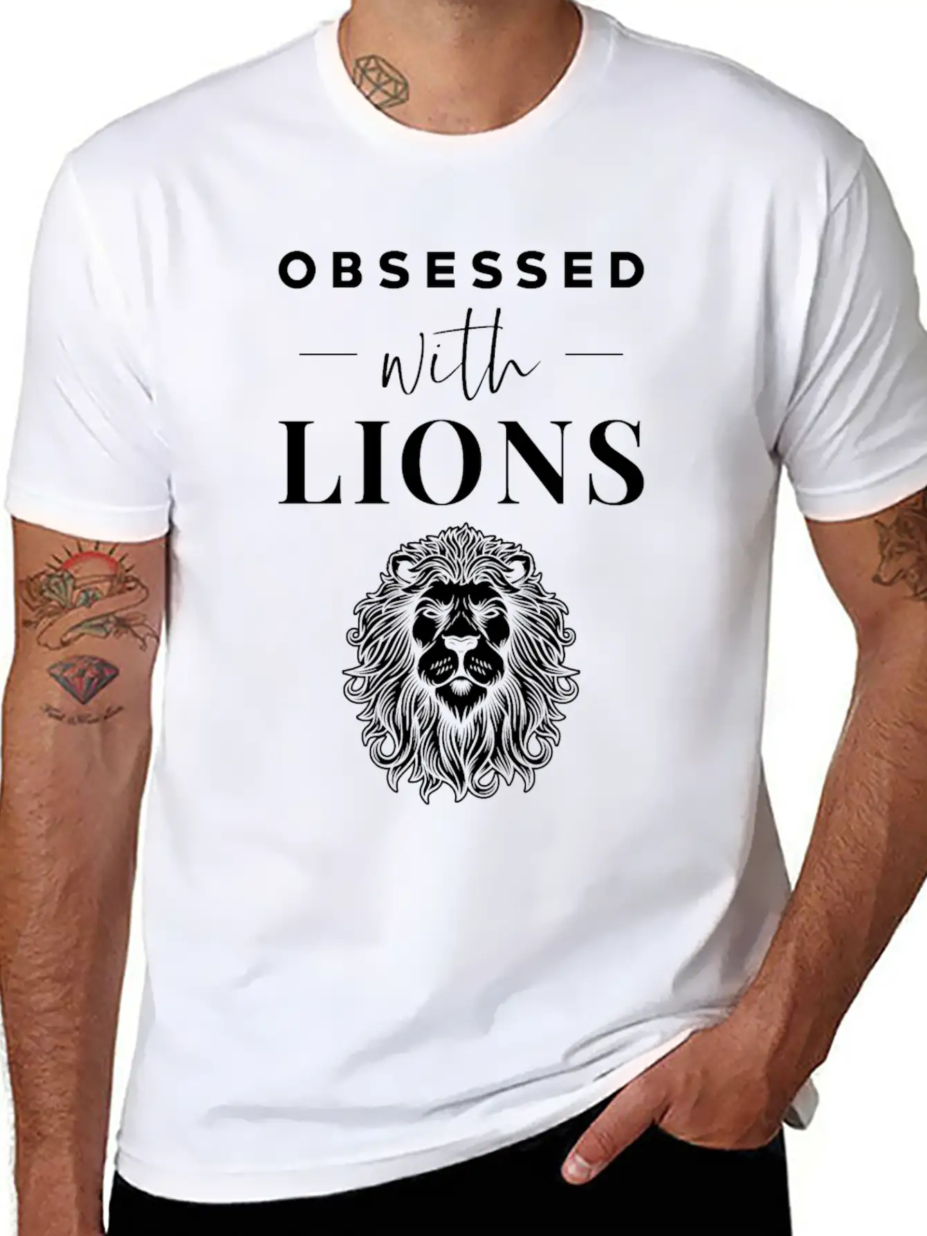 Lion Casual Graphic T-Shirt – Simple And Comfortable Daily Wear