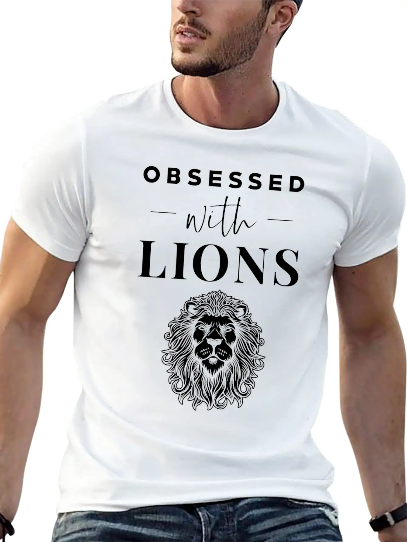 Lion Casual Graphic T-Shirt – Simple And Comfortable Daily Wear