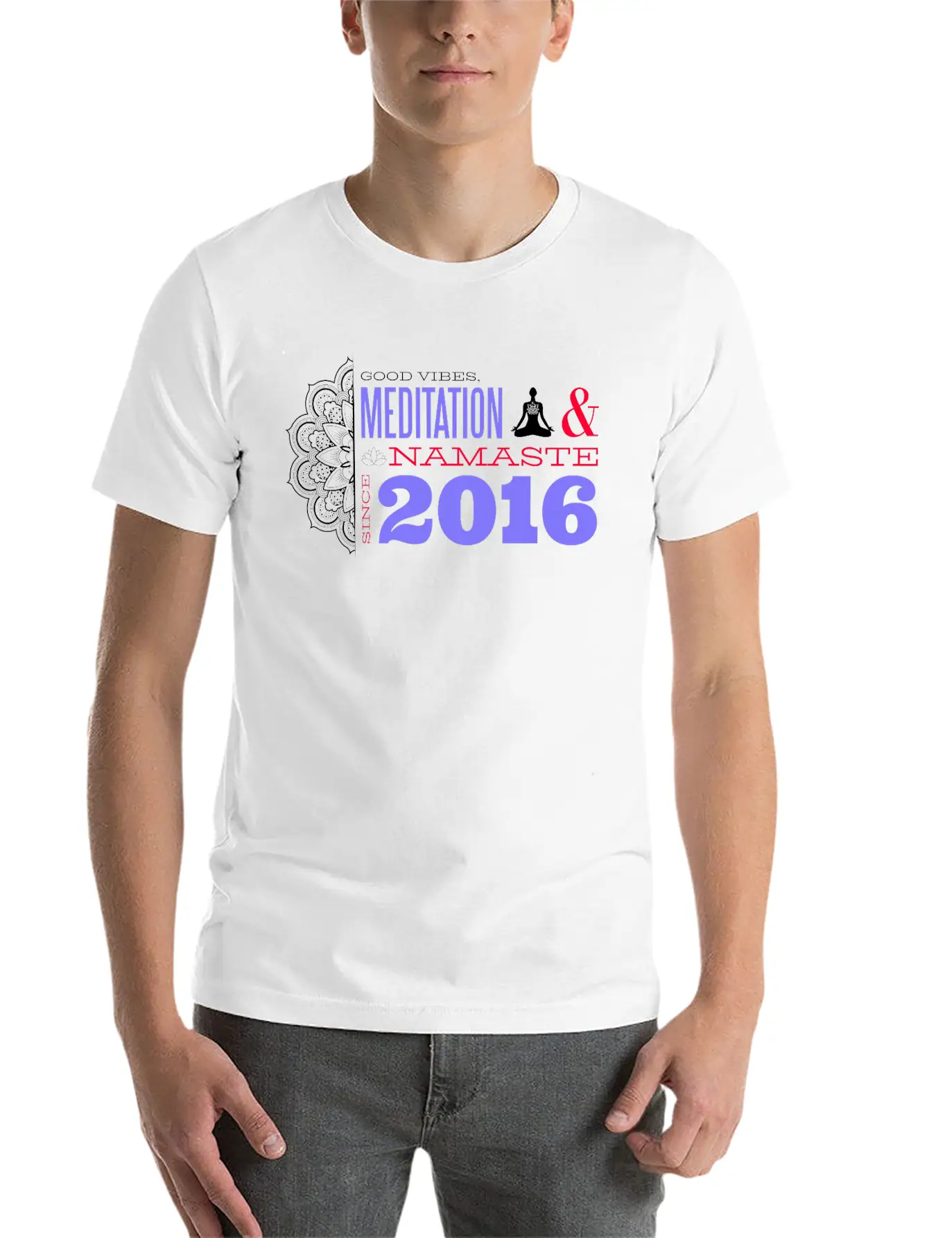 Meditating Since 2016 - 9 Years Of Mindful Living Classic Cotton Tee – Unisex Comfort For Any Season