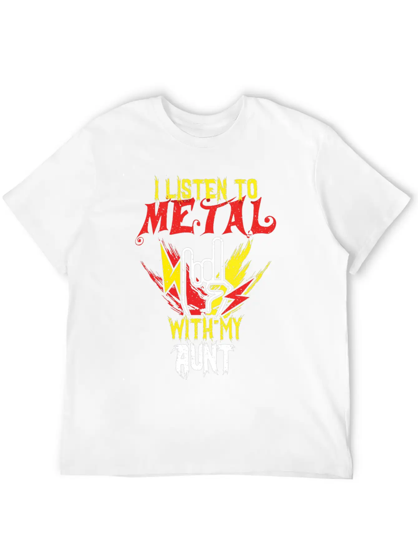 Metal With Aunt Metal Kid Music Lover Rocker Classic Cotton Tee – Unisex Comfort For Any Season