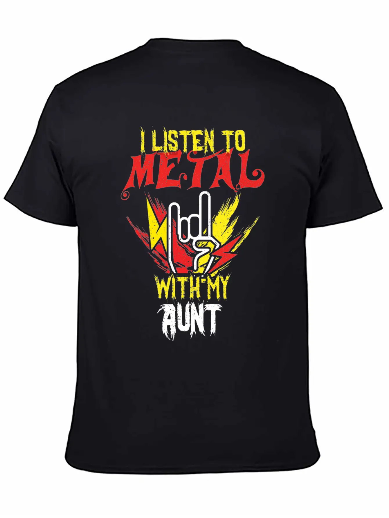 Metal With Aunt Metal Kid Music Lover Rocker Classic Cotton Tee – Unisex Comfort For Any Season
