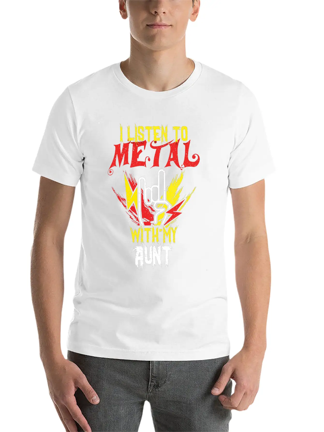Metal With Aunt Metal Kid Music Lover Rocker Classic Cotton Tee – Unisex Comfort For Any Season