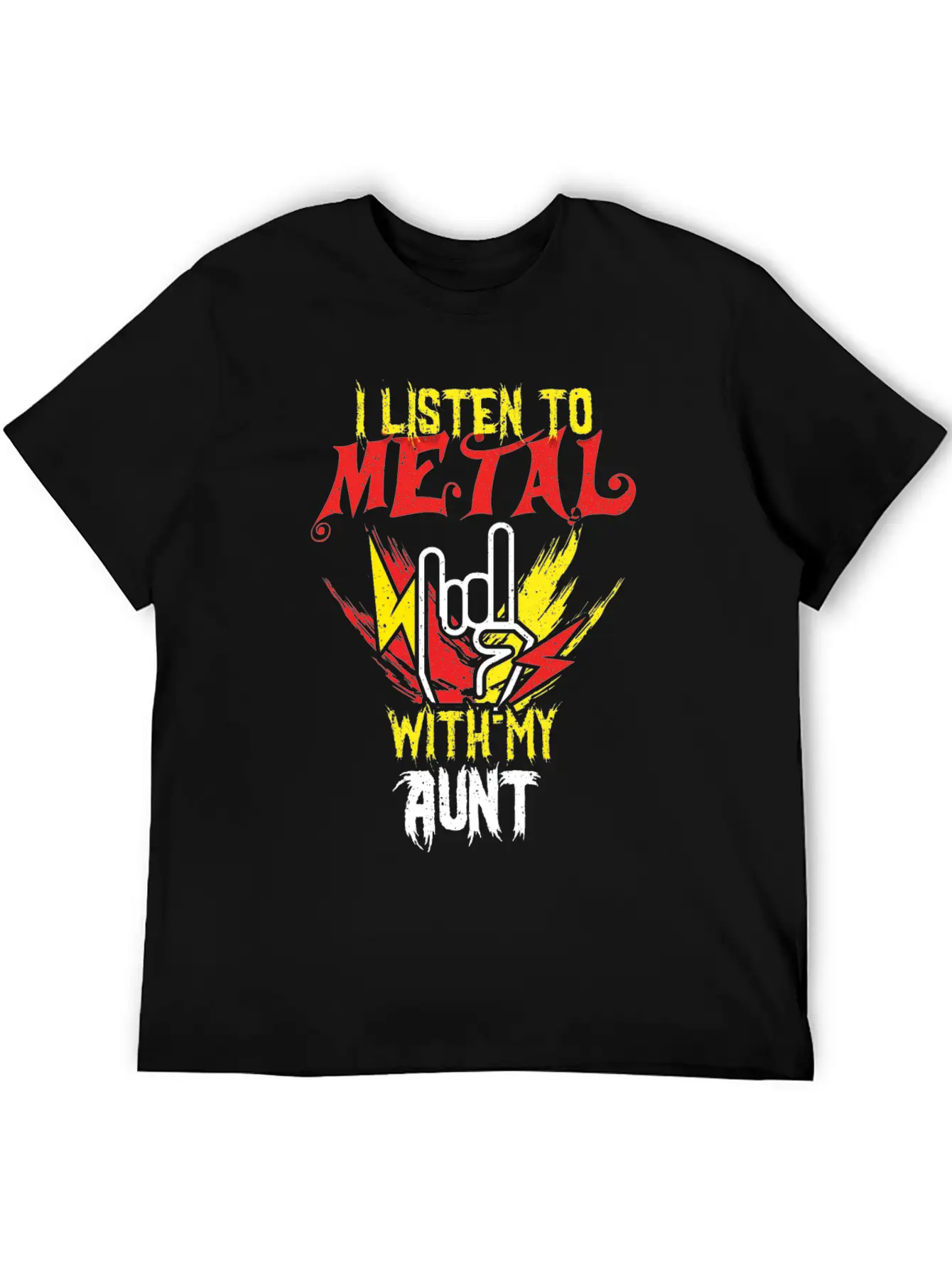 Metal With Aunt Metal Kid Music Lover Rocker Classic Cotton Tee – Unisex Comfort For Any Season