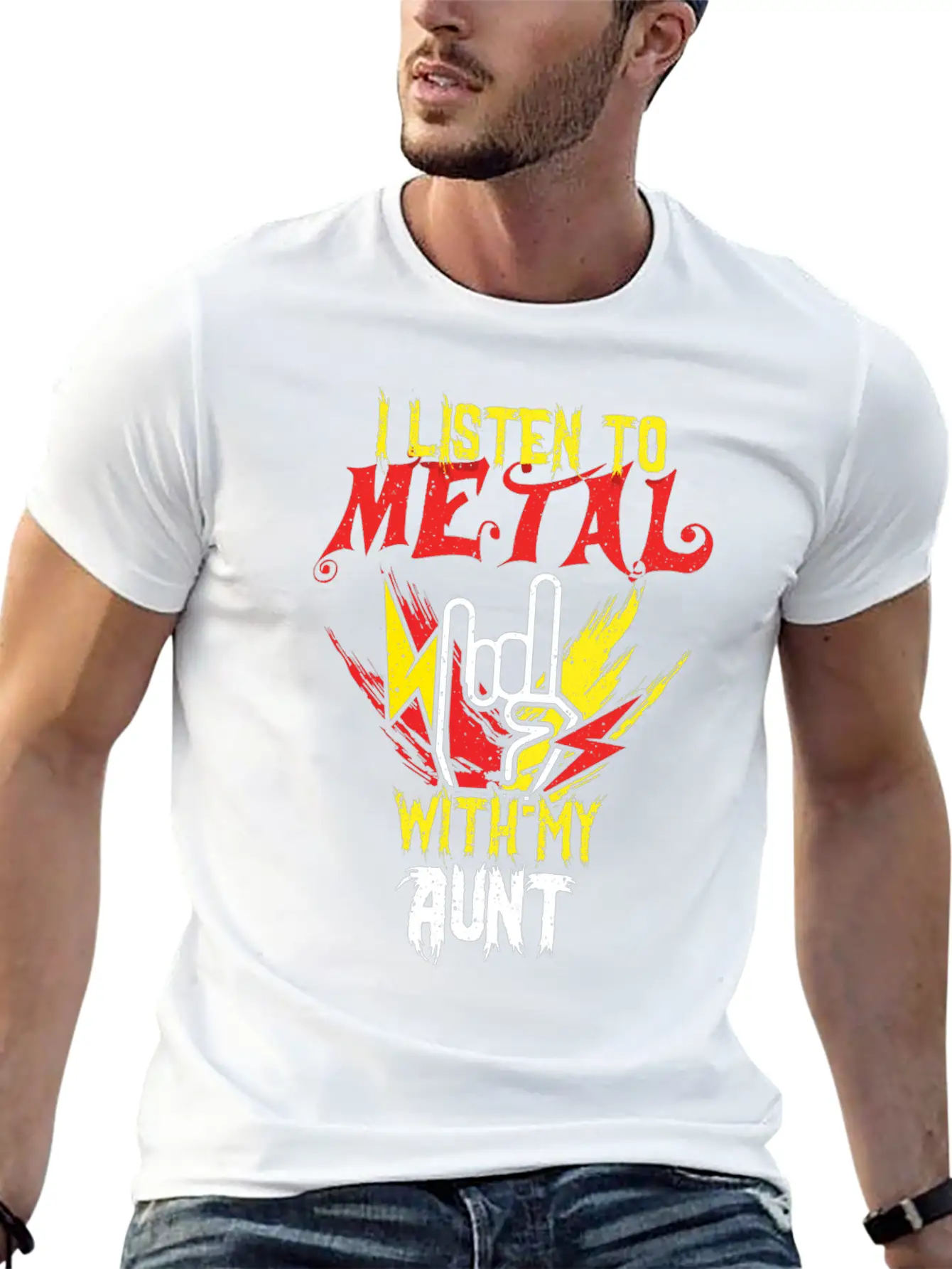 Metal With Aunt Metal Kid Music Lover Rocker Classic Cotton Tee – Unisex Comfort For Any Season