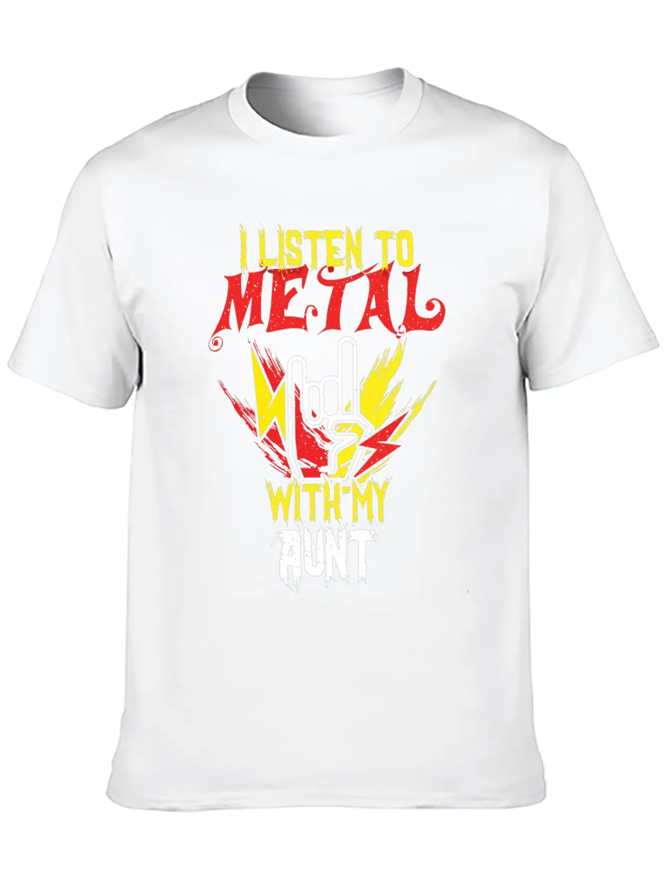 Metal With Aunt Metal Kid Music Lover Rocker Classic Cotton Tee – Unisex Comfort For Any Season