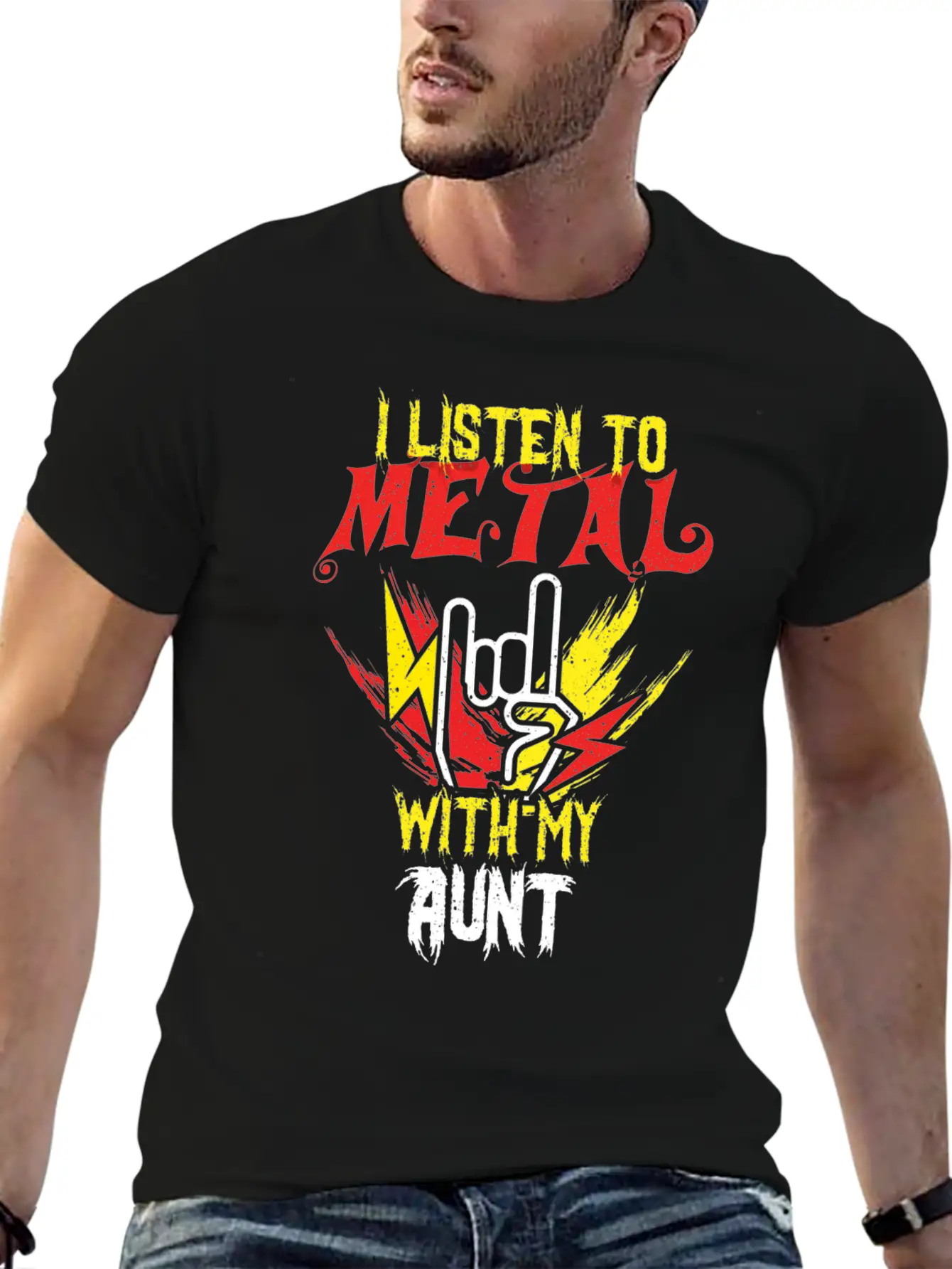 Metal With Aunt Metal Kid Music Lover Rocker Classic Cotton Tee – Unisex Comfort For Any Season