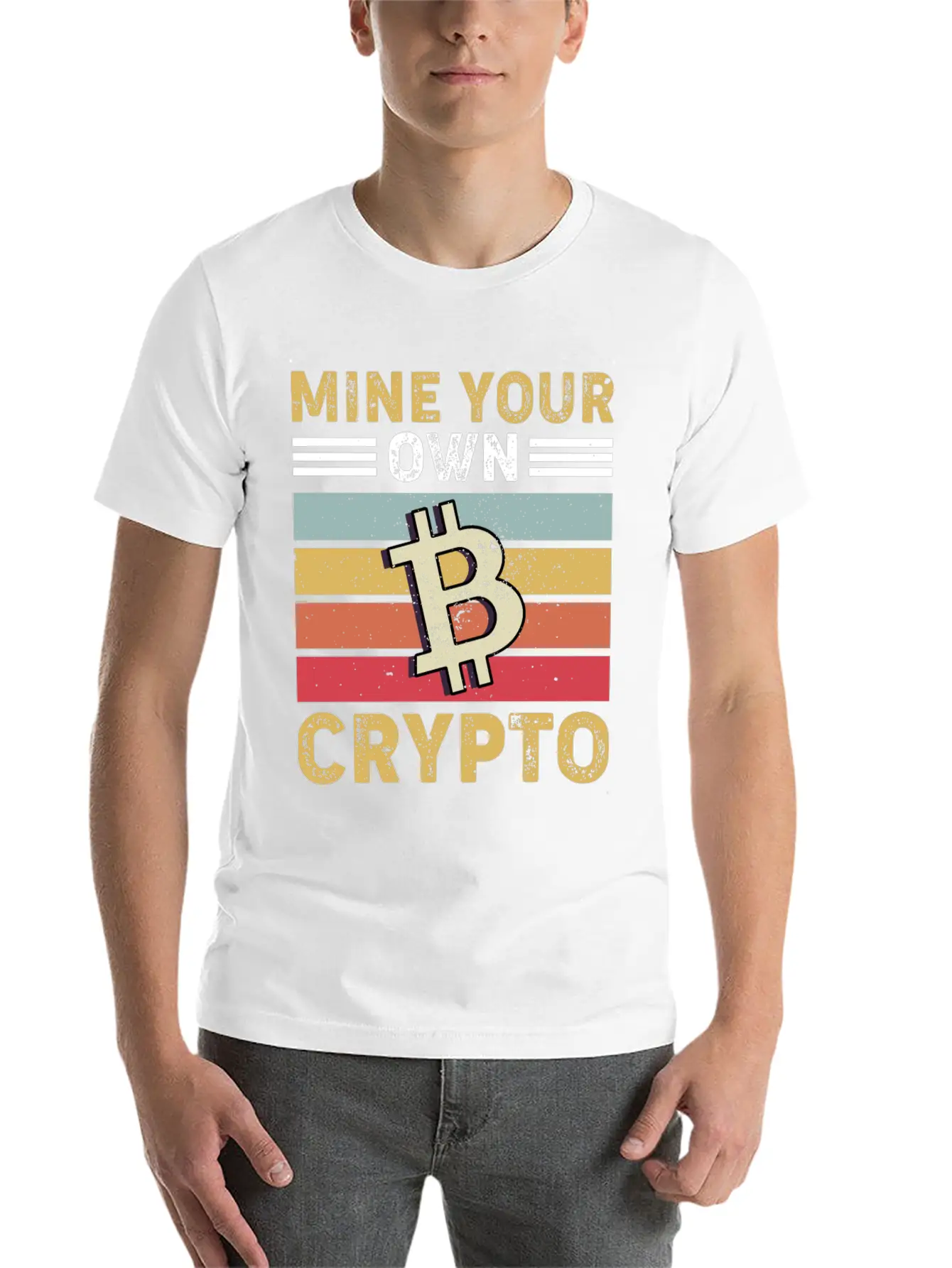 Mind Your Own Crypto, Bitcoin Casual Graphic T-Shirt – Simple And Comfortable Daily Wear