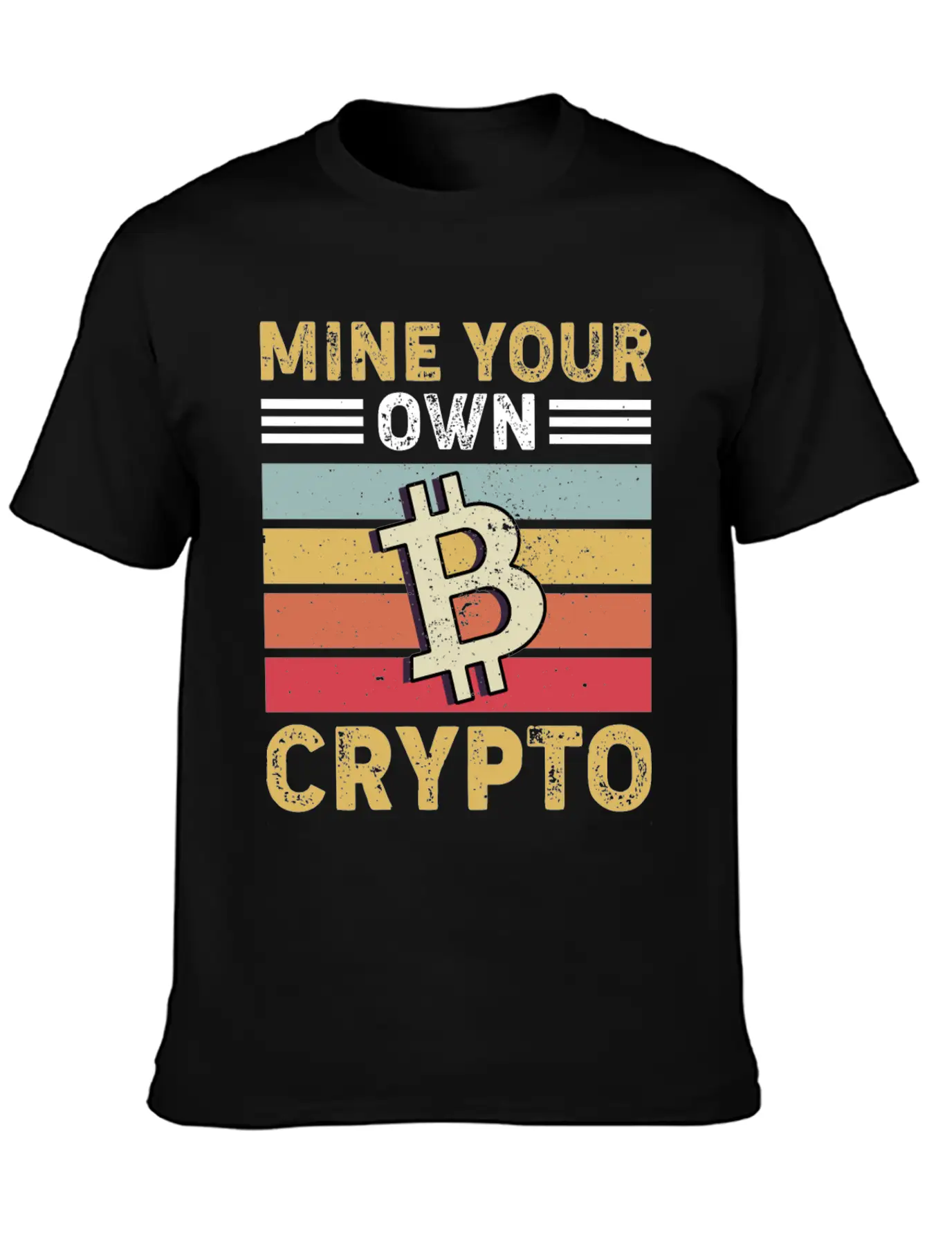 Mind Your Own Crypto, Bitcoin Casual Graphic T-Shirt – Simple And Comfortable Daily Wear