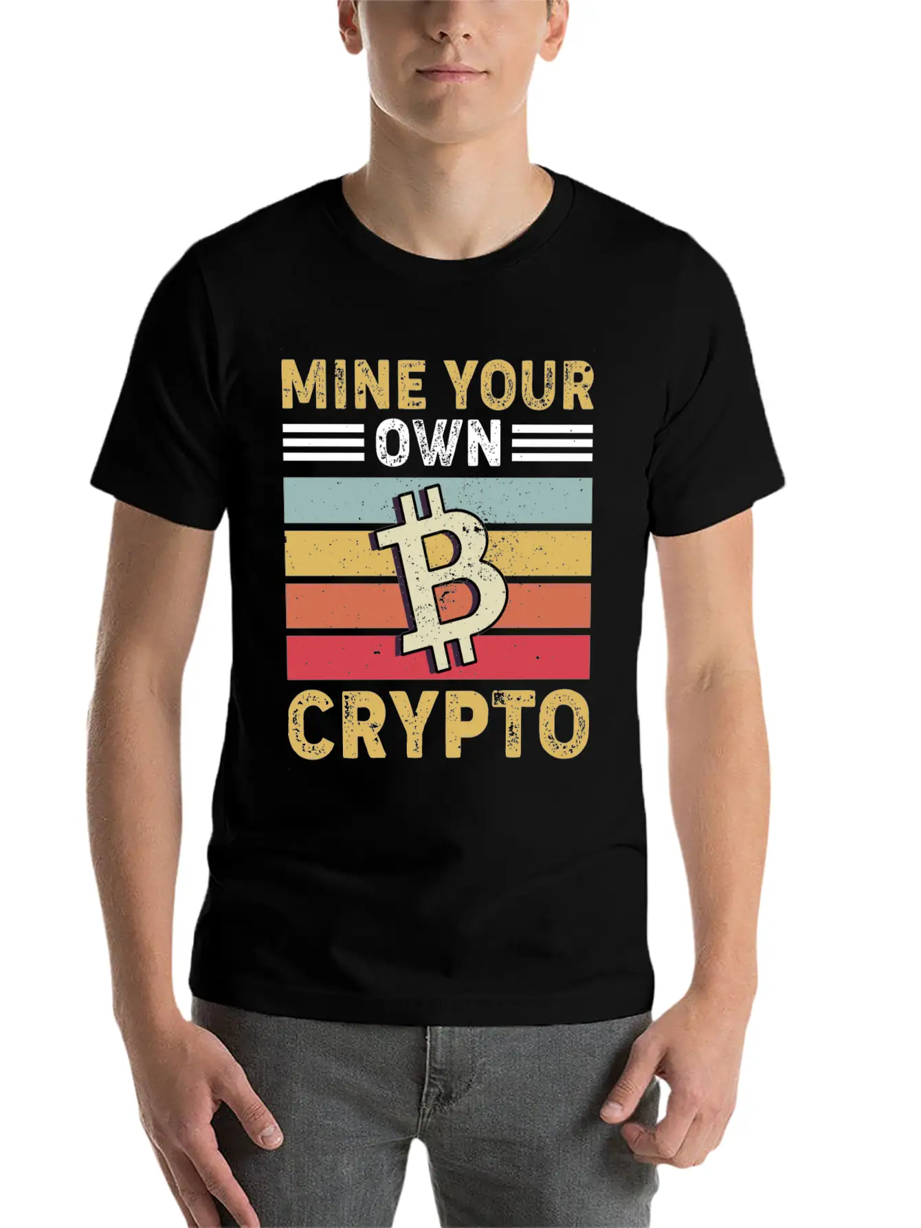 Mind Your Own Crypto, Bitcoin Casual Graphic T-Shirt – Simple And Comfortable Daily Wear