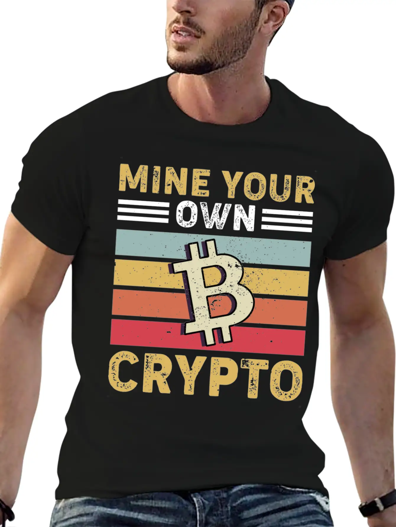 Mind Your Own Crypto, Bitcoin Casual Graphic T-Shirt – Simple And Comfortable Daily Wear