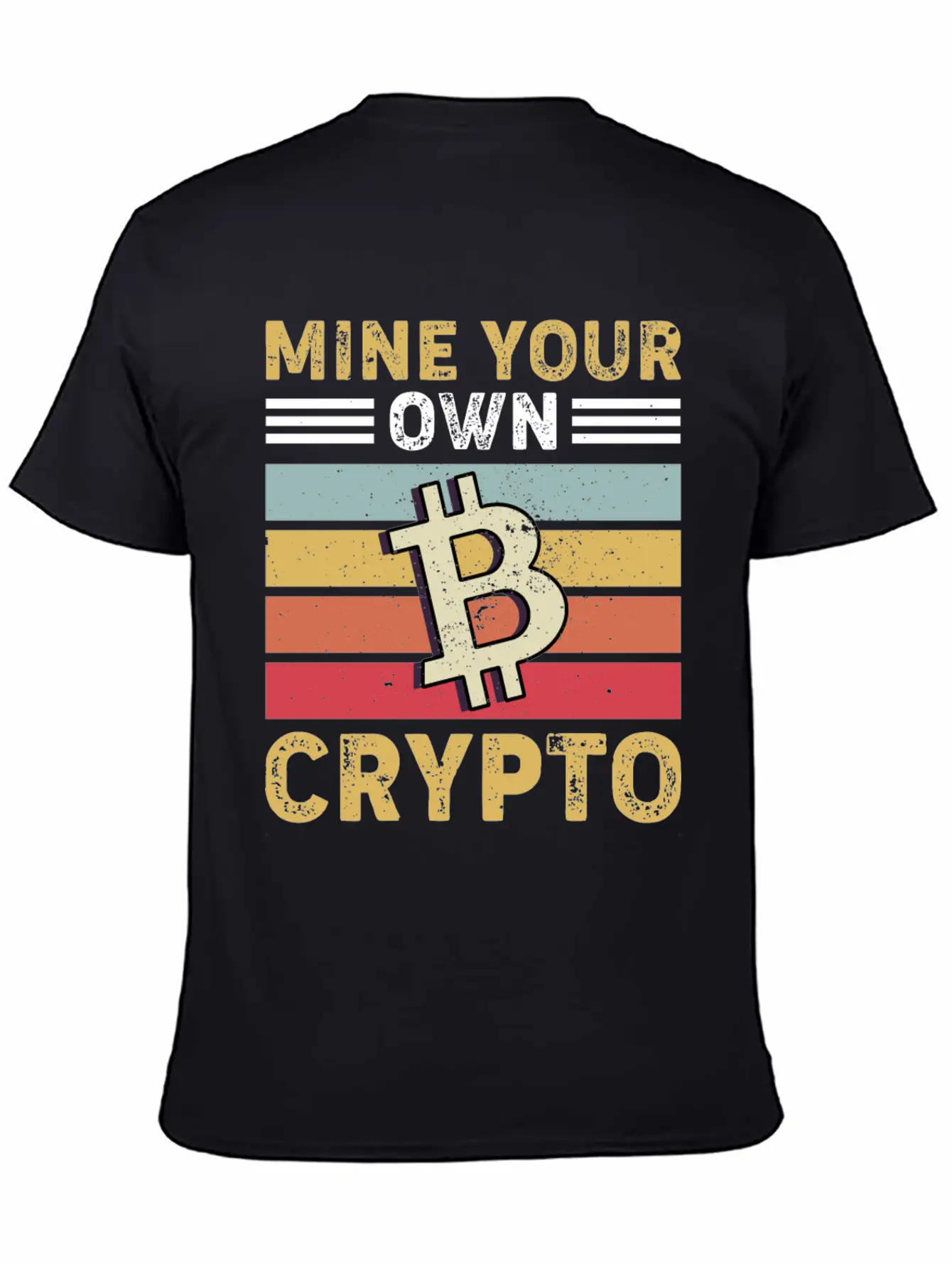 Mind Your Own Crypto, Bitcoin Casual Graphic T-Shirt – Simple And Comfortable Daily Wear