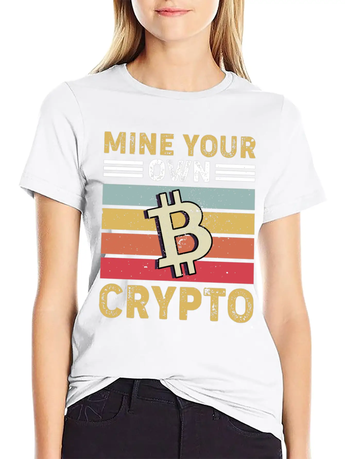 Mind Your Own Crypto, Bitcoin Casual Graphic T-Shirt – Simple And Comfortable Daily Wear