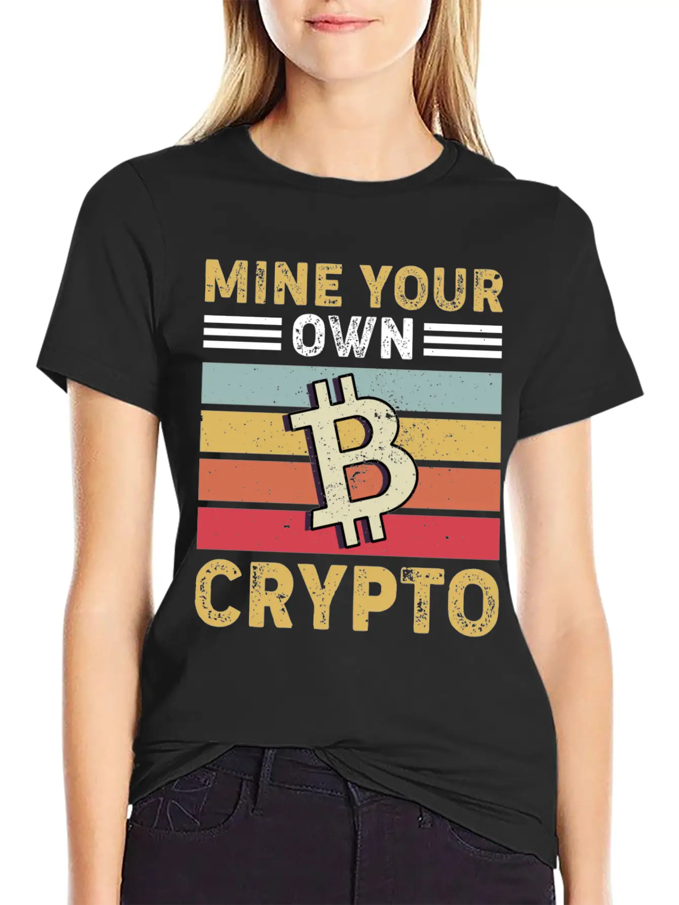 Mind Your Own Crypto, Bitcoin Casual Graphic T-Shirt – Simple And Comfortable Daily Wear
