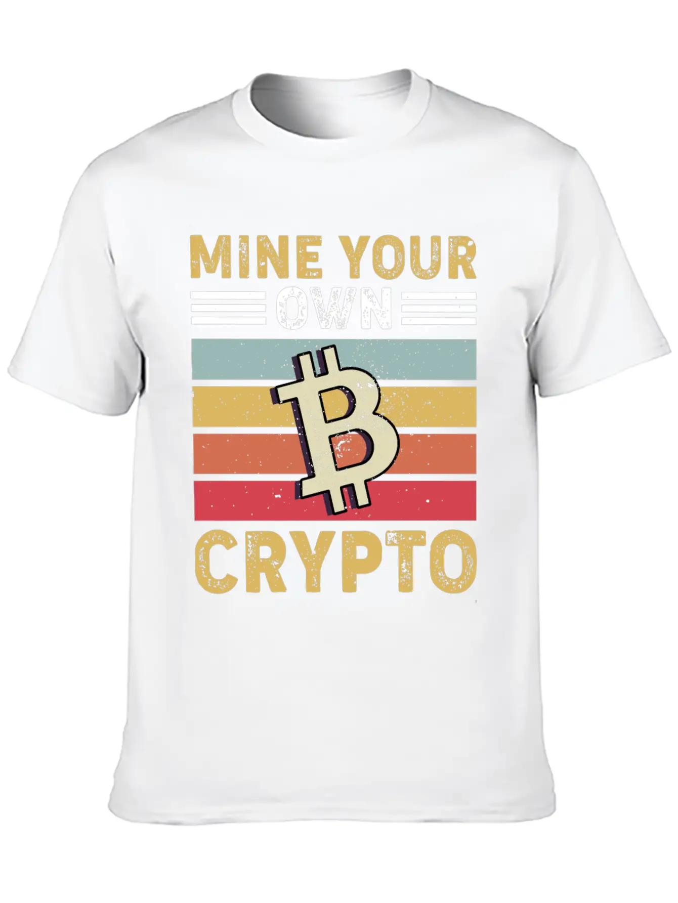 Mind Your Own Crypto, Bitcoin Casual Graphic T-Shirt – Simple And Comfortable Daily Wear